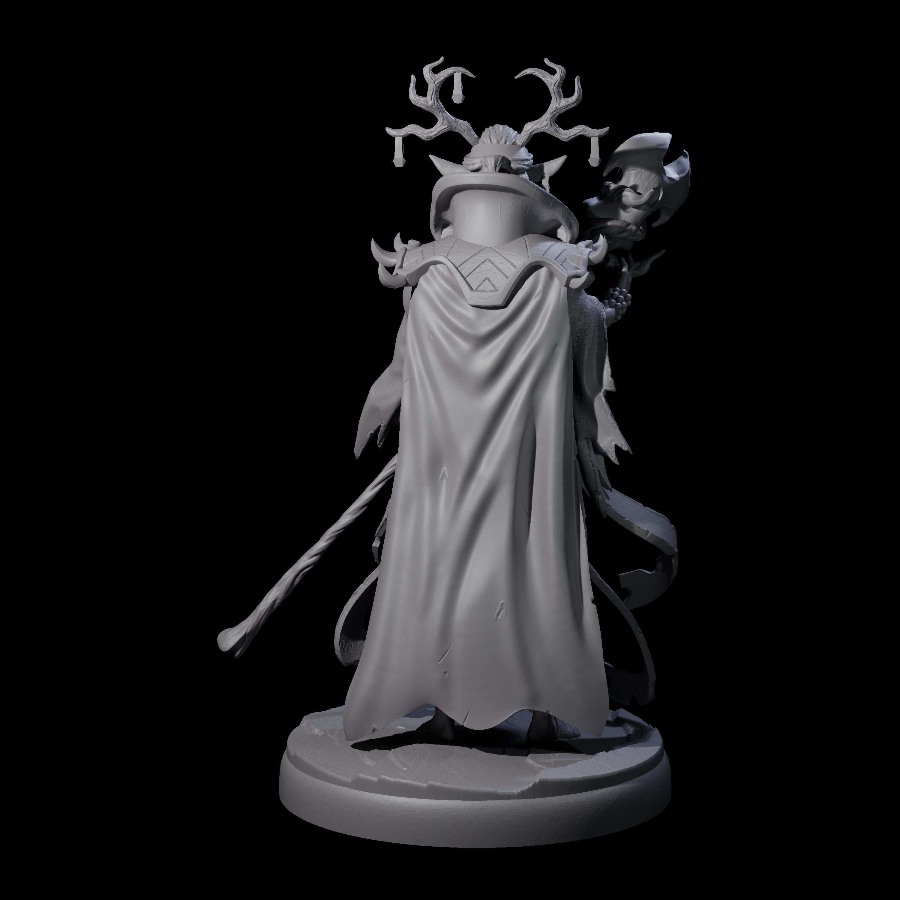 Blindfolded Dark Elf Witch J Miniature for Dungeons and Dragons, Pathfinder or other TTRPGs