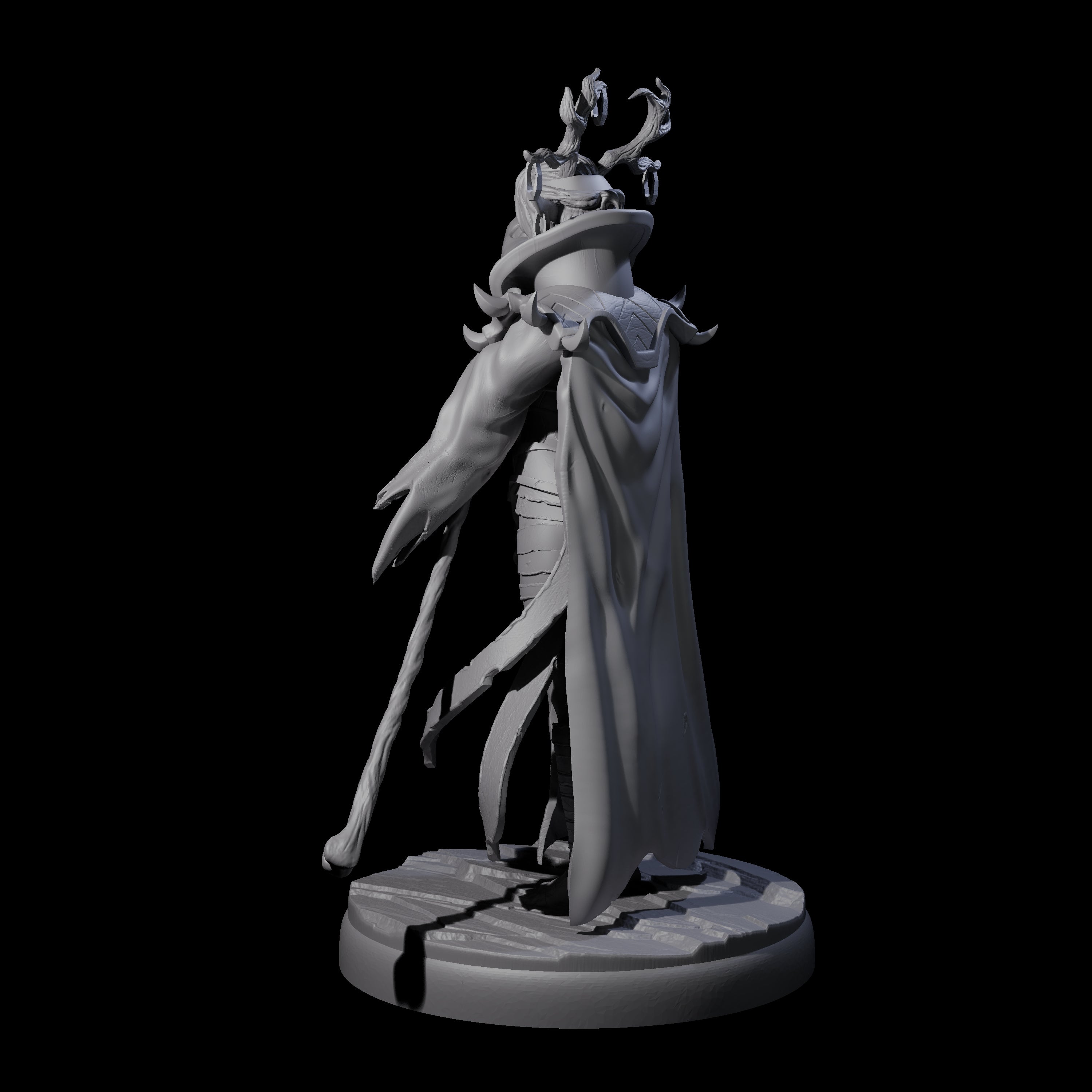 Blindfolded Dark Elf Witch J Miniature for Dungeons and Dragons, Pathfinder or other TTRPGs