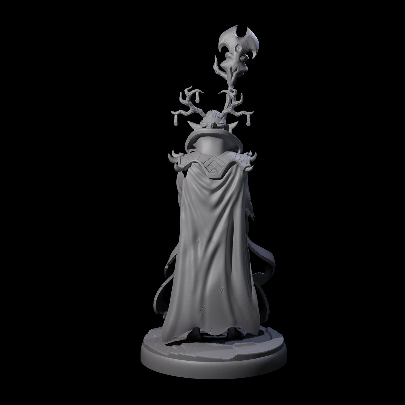 Blindfolded Dark Elf Witch K Miniature for Dungeons and Dragons, Pathfinder or other TTRPGs