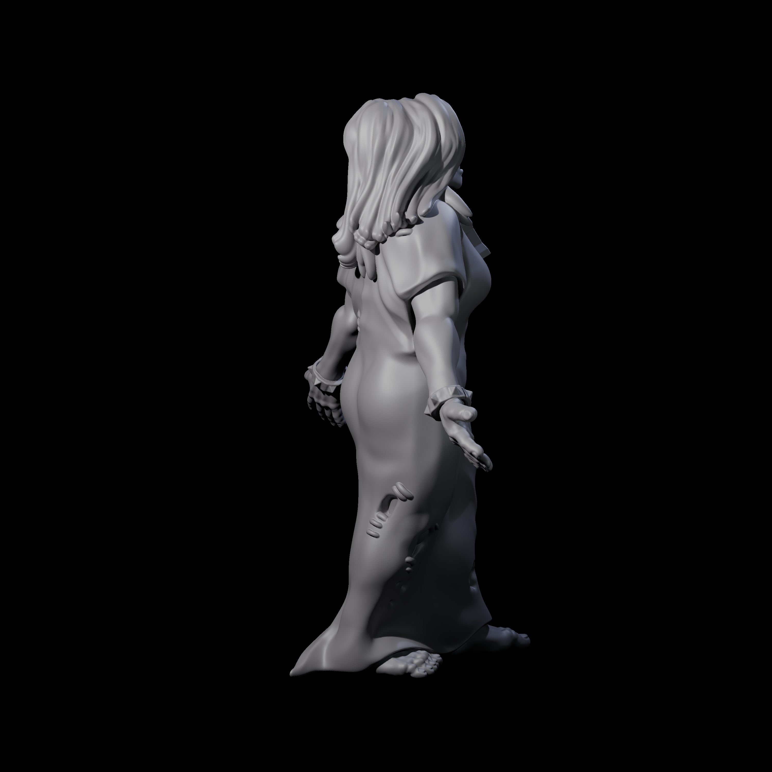 Blindfolded Zealot Miniature for Dungeons and Dragons, Pathfinder or other TTRPGs