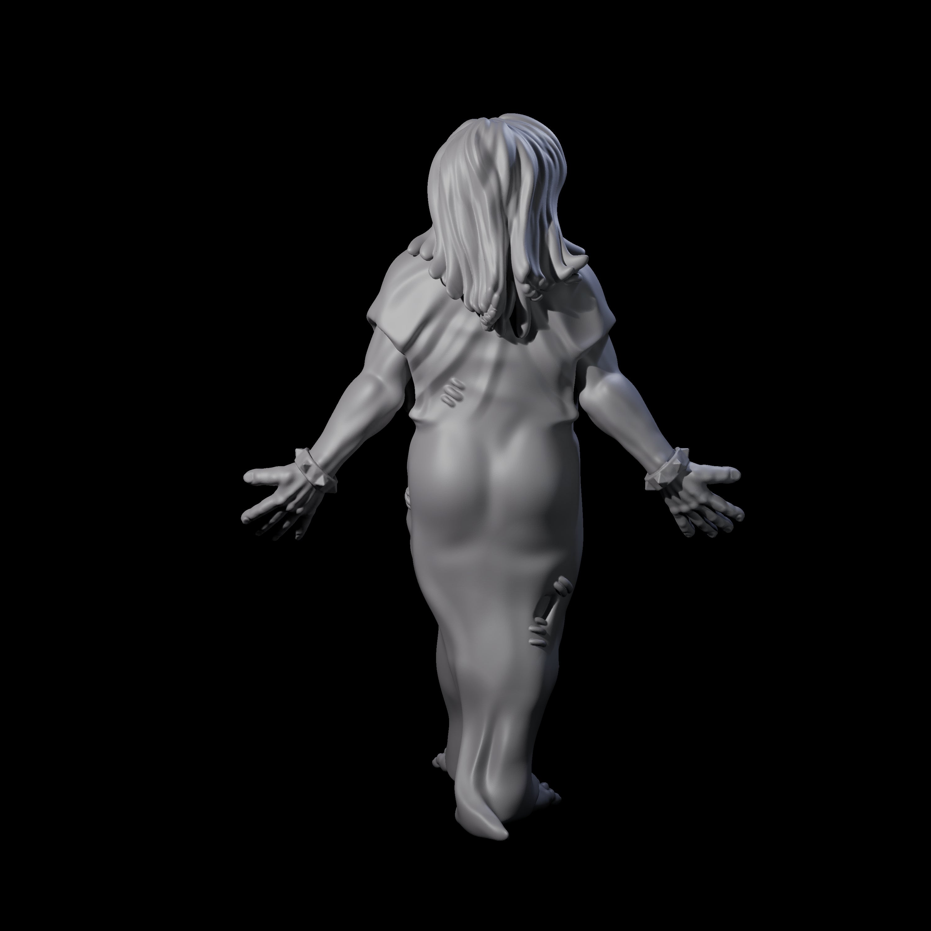 Blindfolded Zealot Miniature for Dungeons and Dragons, Pathfinder or other TTRPGs