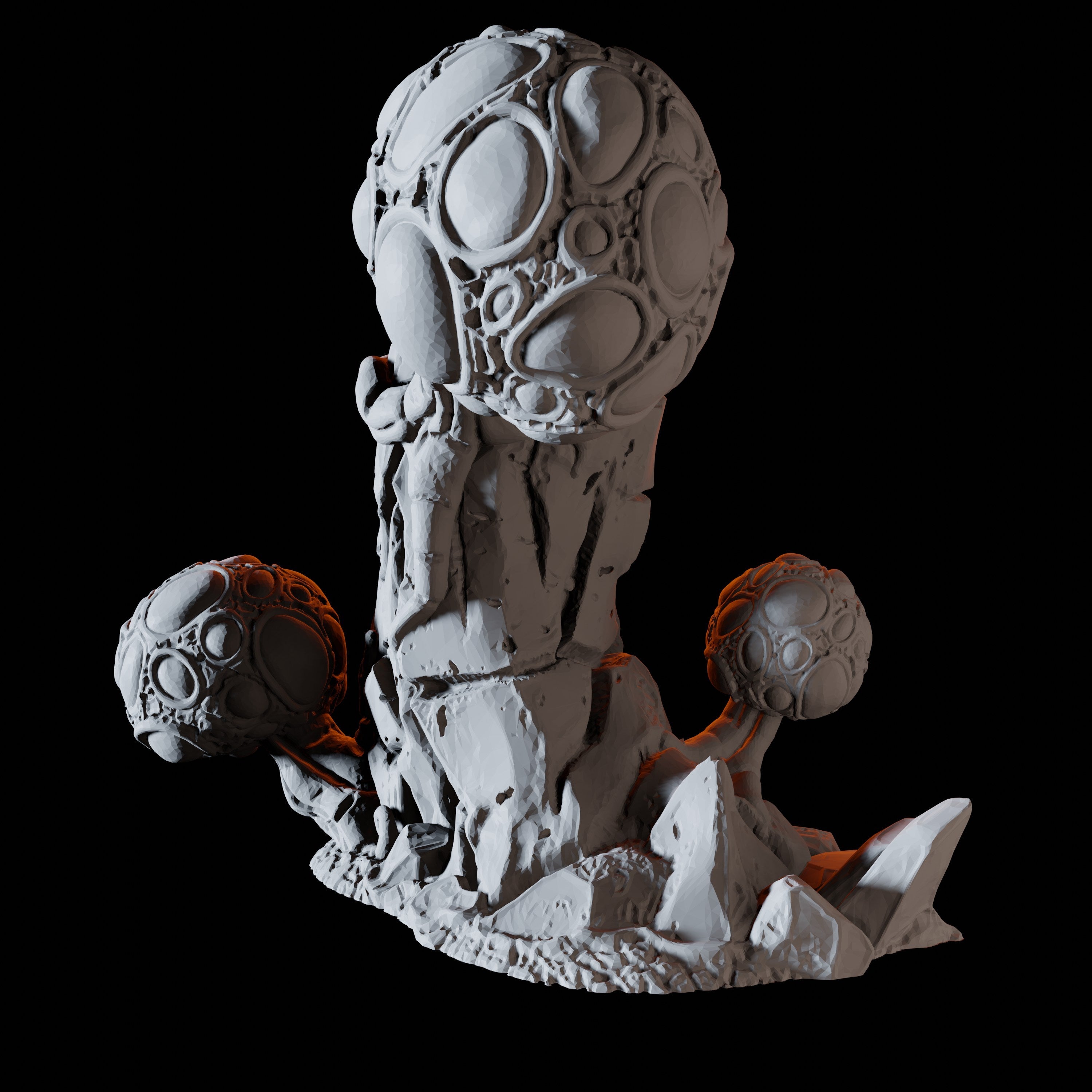 Blister Rock Mushroom Miniature for Dungeons and Dragons, Pathfinder or other TTRPGs
