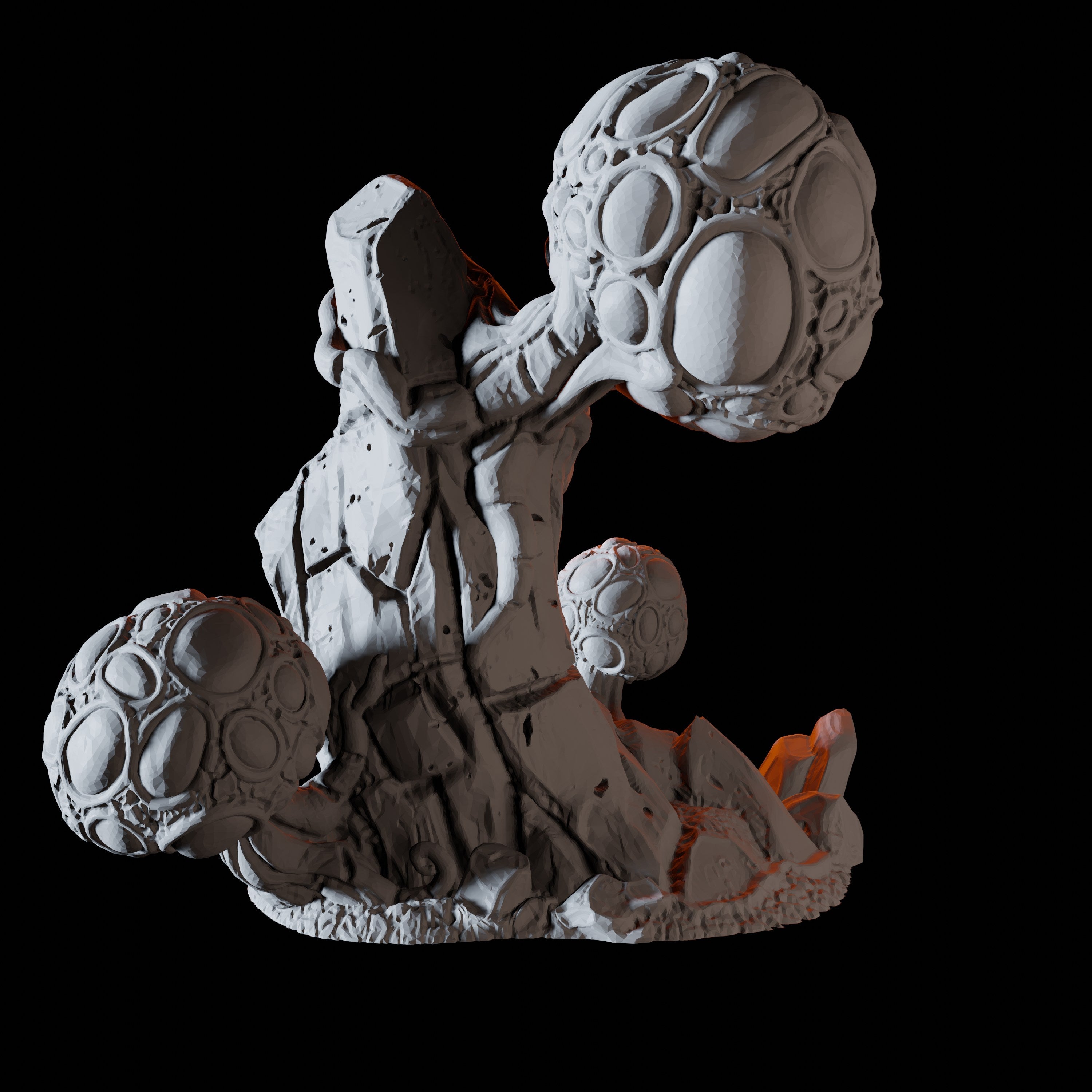 Blister Rock Mushroom Miniature for Dungeons and Dragons, Pathfinder or other TTRPGs