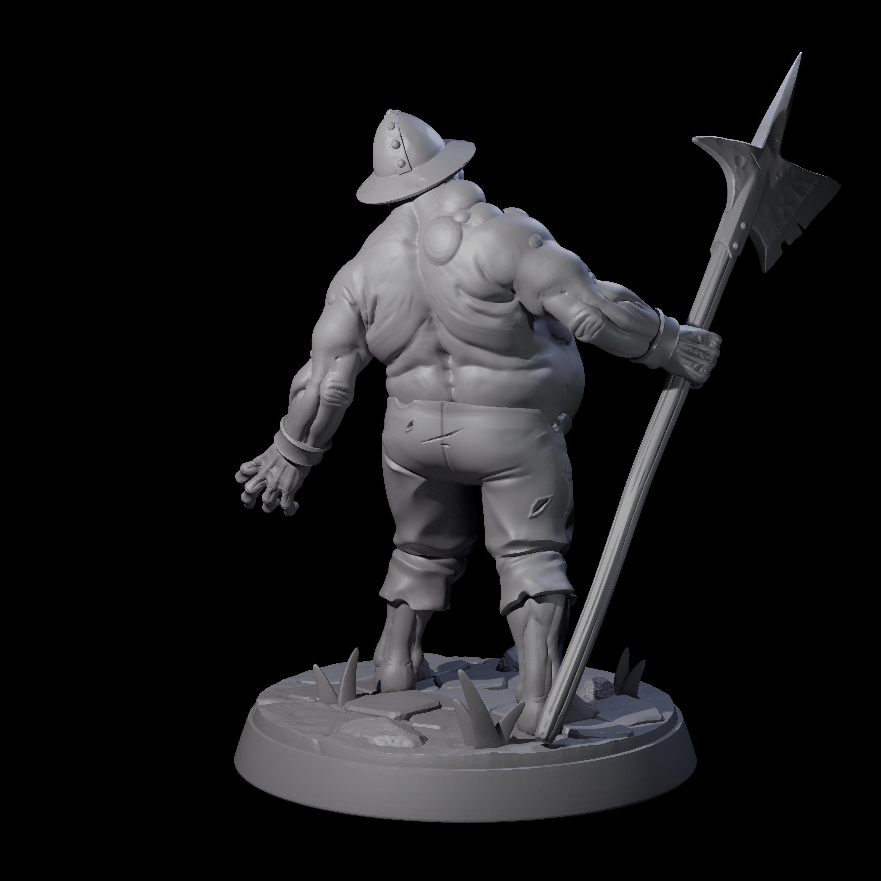 Bloated Stinky Zombie Guard A Miniature for Dungeons and Dragons, Pathfinder or other TTRPGs