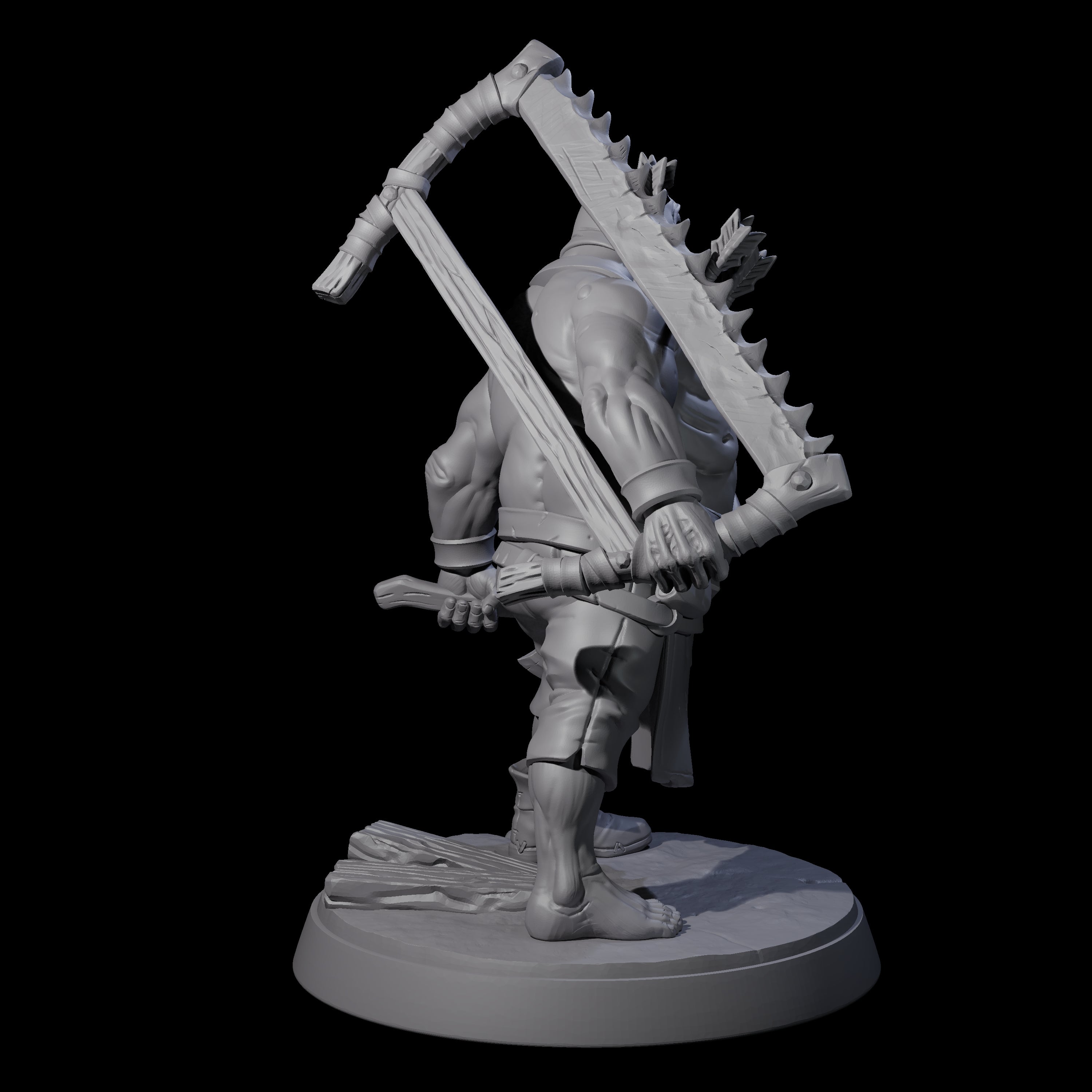 Bloated Stinky Zombie Guard B Miniature for Dungeons and Dragons, Pathfinder or other TTRPGs