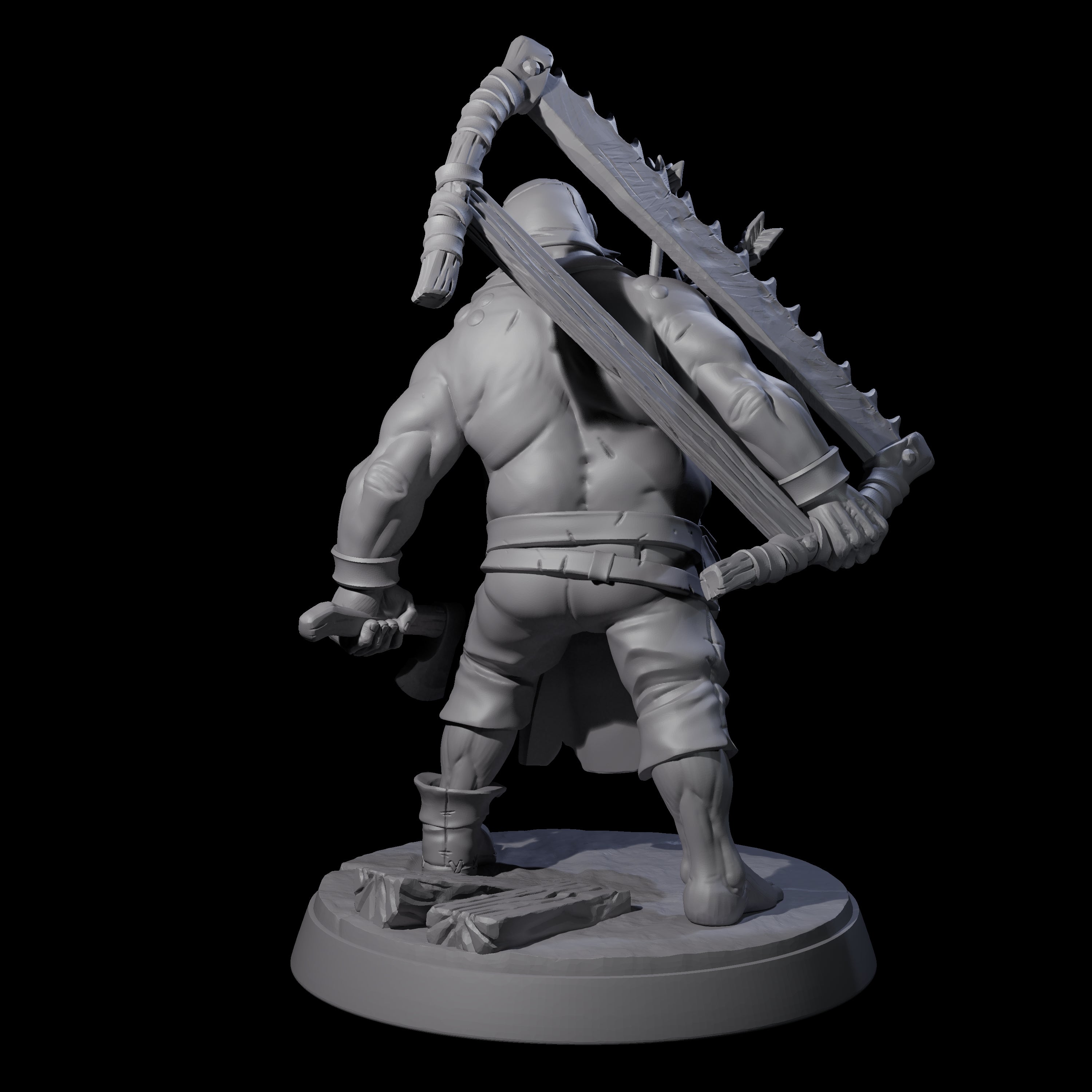 Bloated Stinky Zombie Guard B Miniature for Dungeons and Dragons, Pathfinder or other TTRPGs