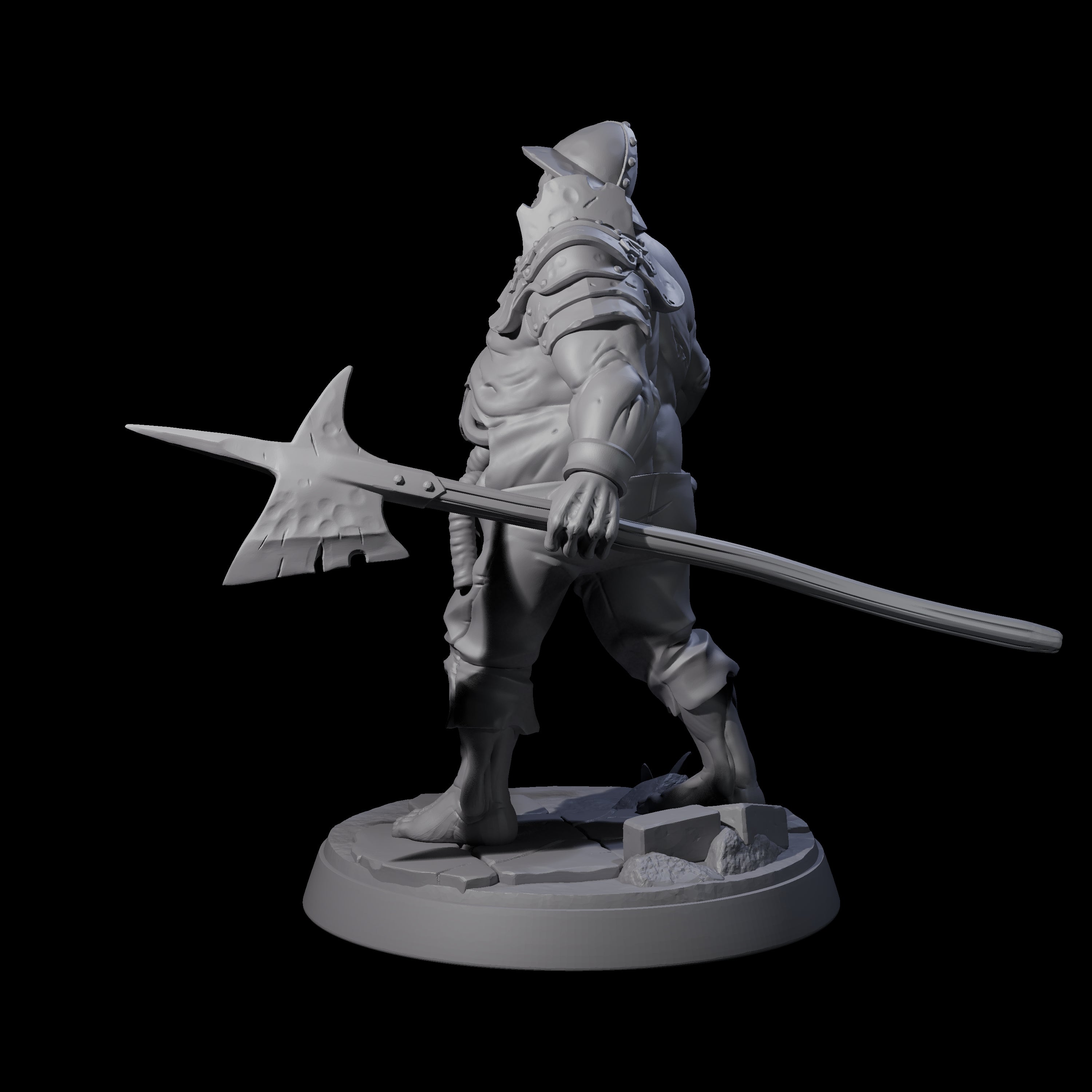 Bloated Stinky Zombie Guard C Miniature for Dungeons and Dragons, Pathfinder or other TTRPGs