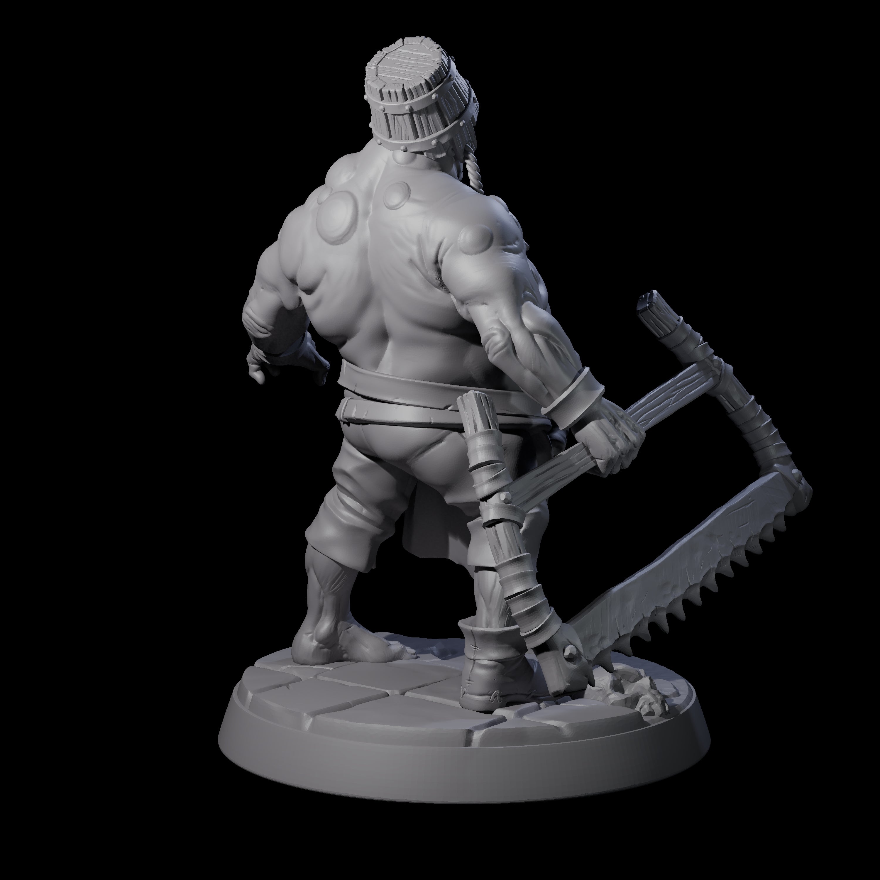 Bloated Stinky Zombie Guard D Miniature for Dungeons and Dragons, Pathfinder or other TTRPGs