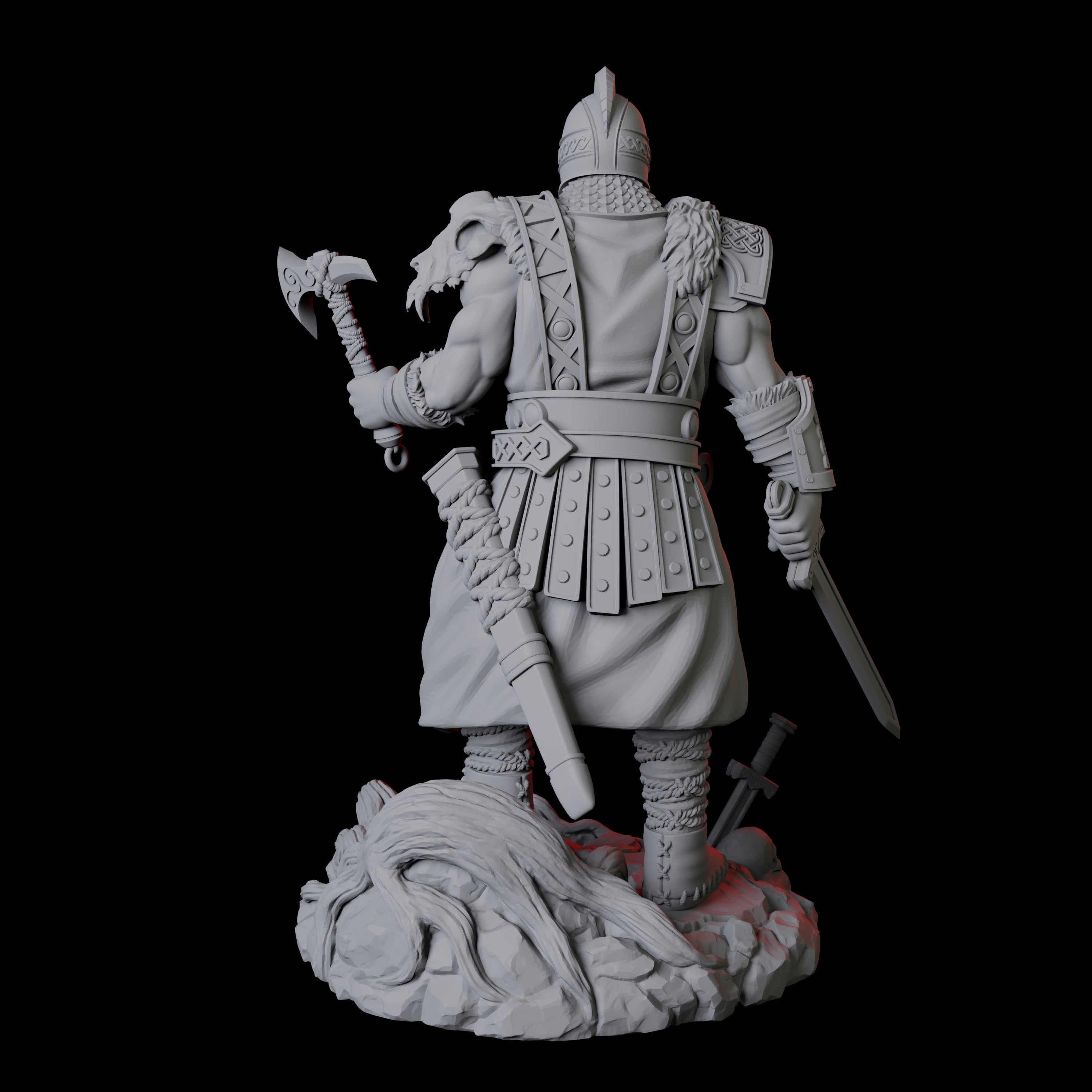 Bold Viking Warrior Miniature for Dungeons and Dragons, Pathfinder or other TTRPGs