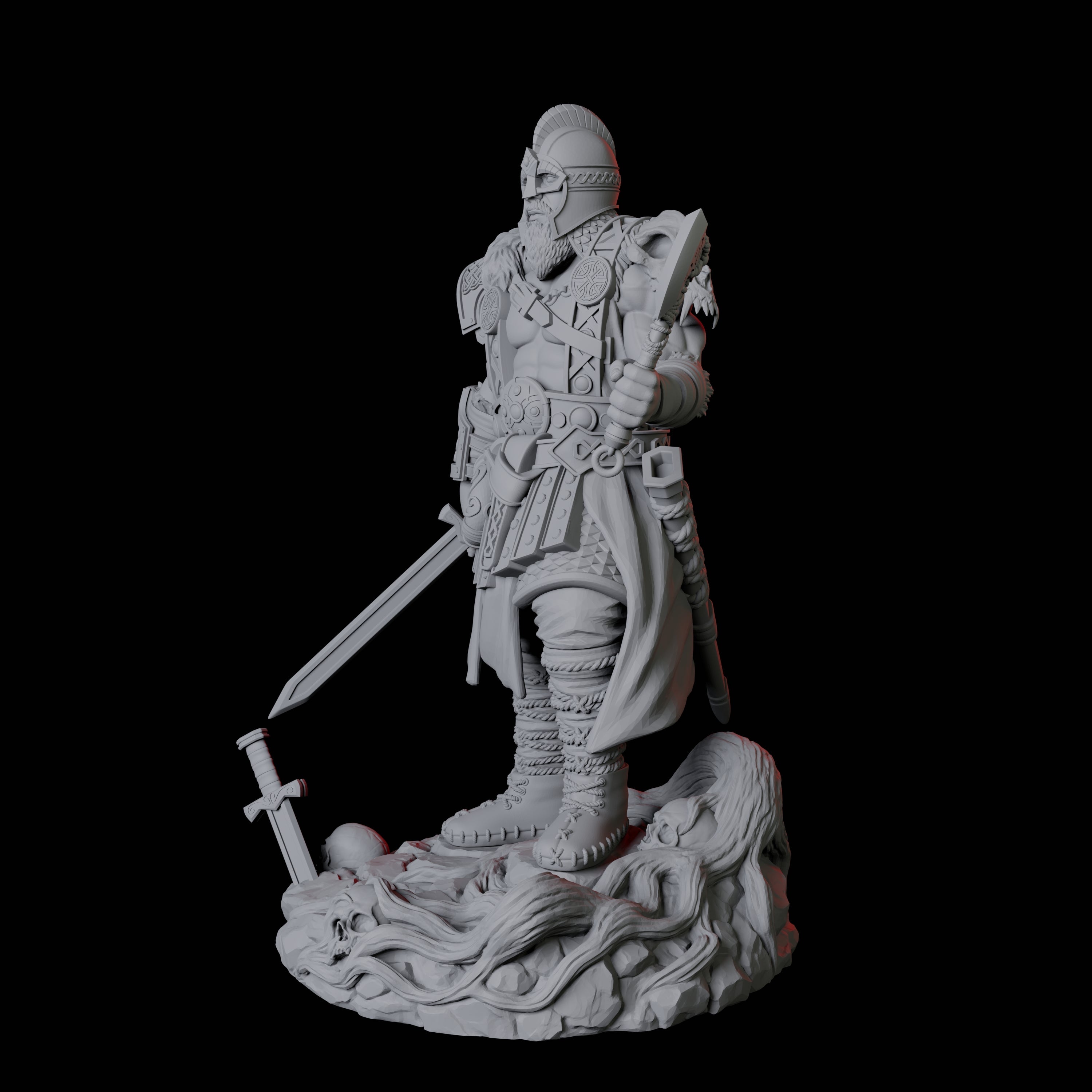 Bold Viking Warrior Miniature for Dungeons and Dragons, Pathfinder or other TTRPGs