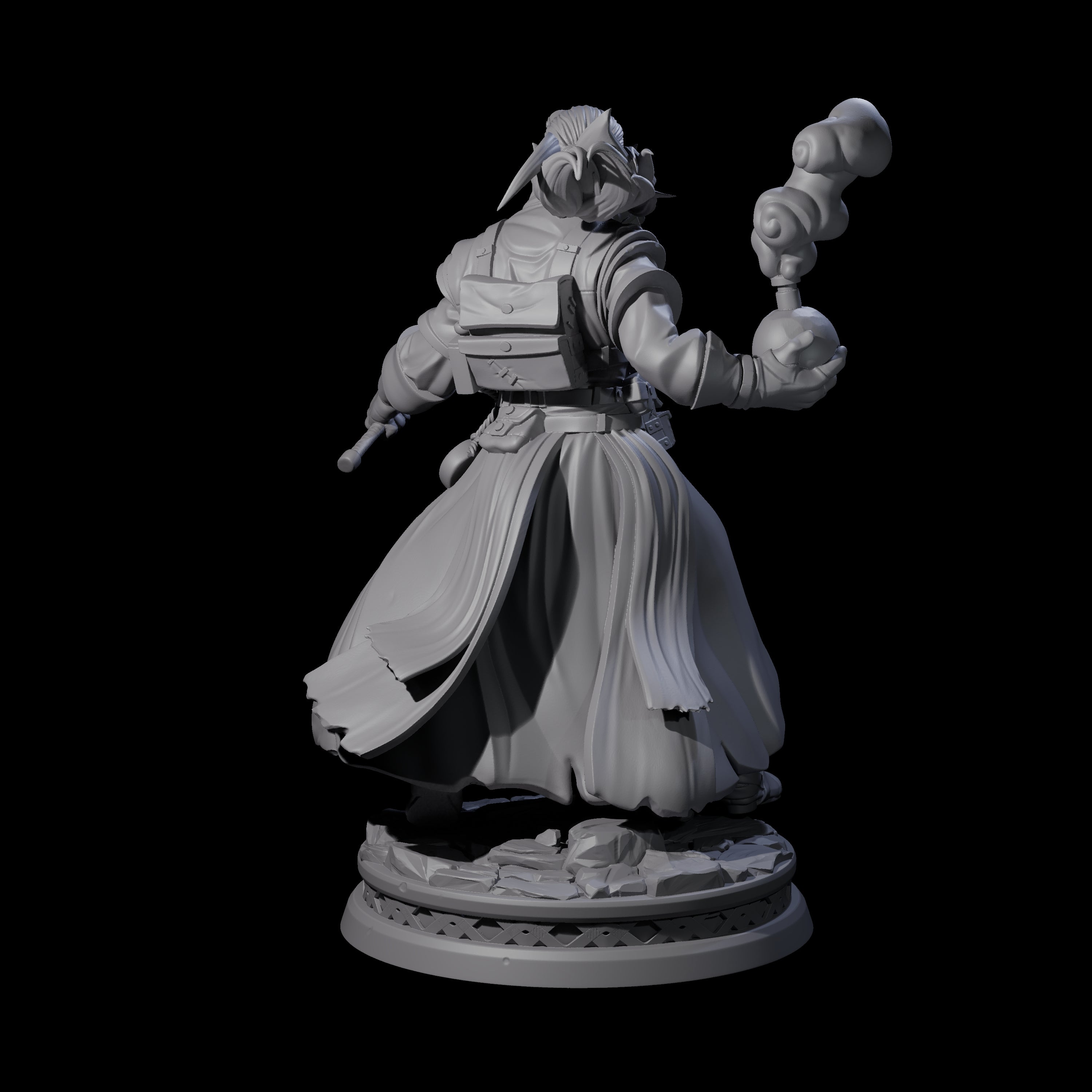 Bombs Away Elf Alchemist Miniature for Dungeons and Dragons, Pathfinder or other TTRPGs