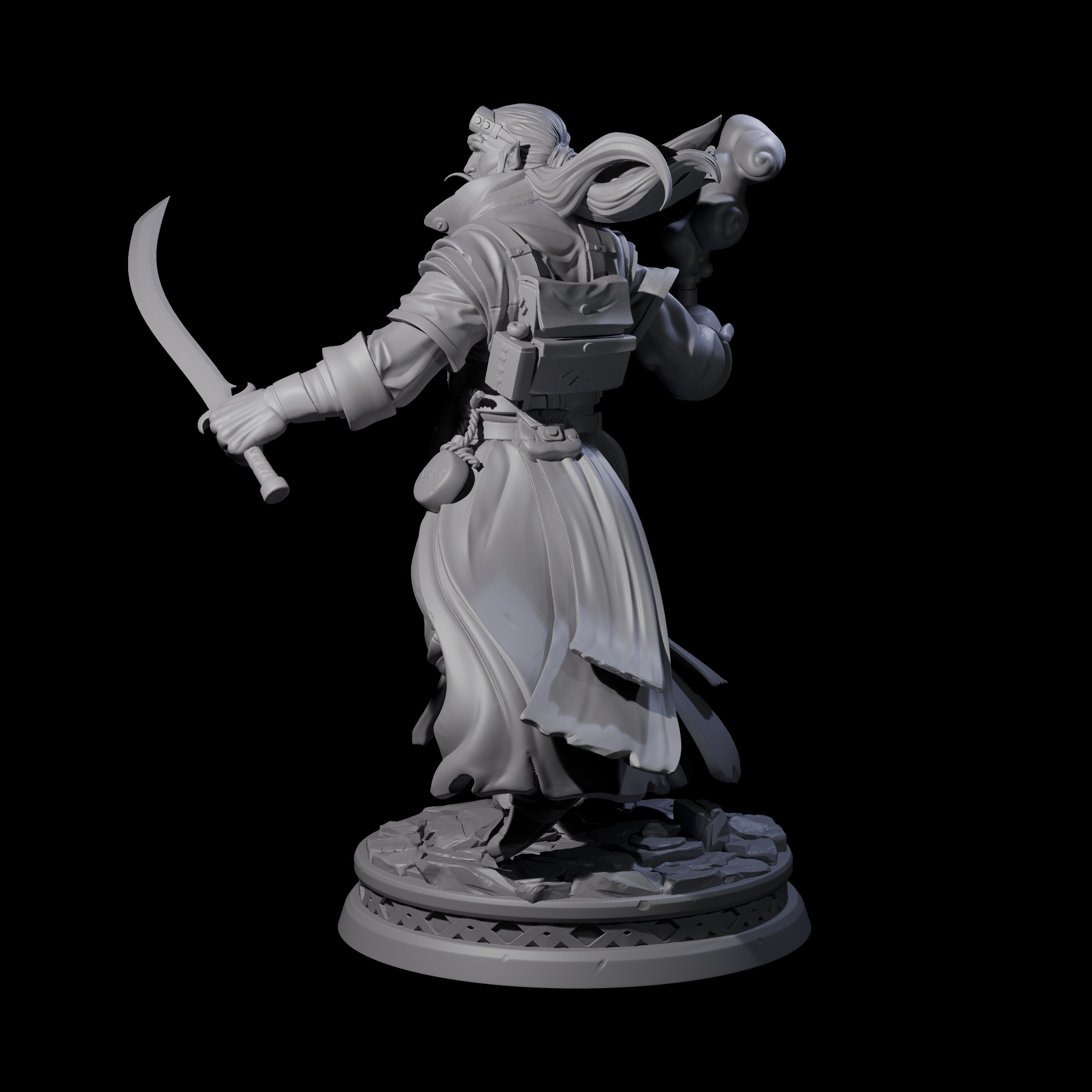 Bombs Away Elf Alchemist Miniature for Dungeons and Dragons, Pathfinder or other TTRPGs