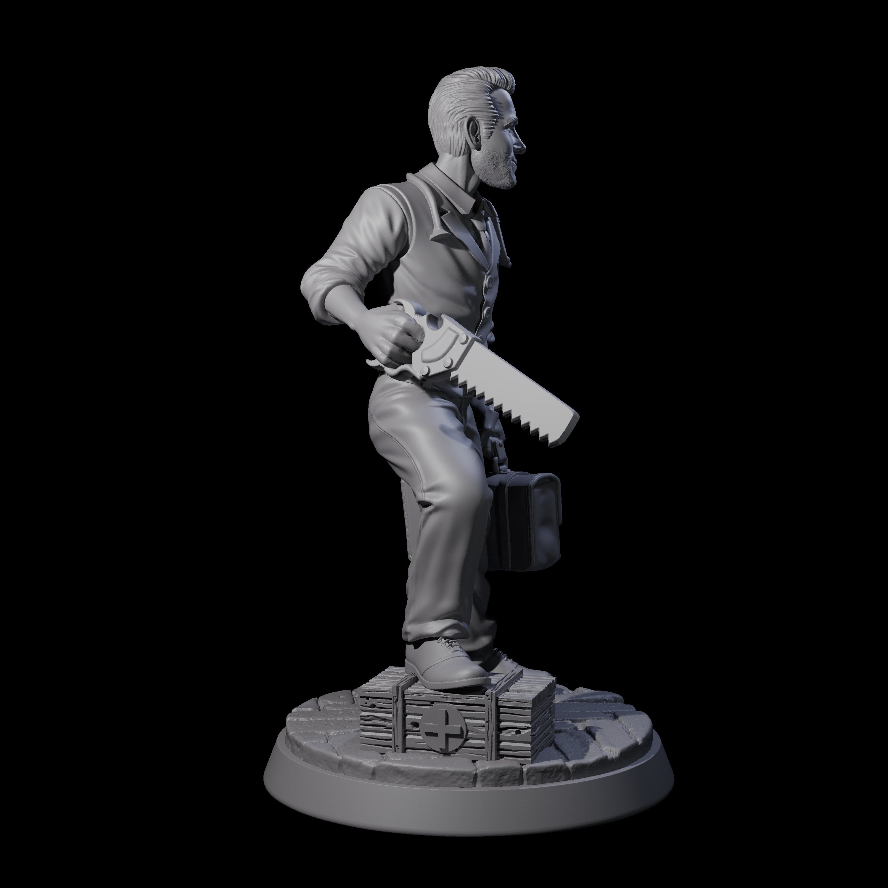 Bone Saw Doctor Miniature for Dungeons and Dragons, Pathfinder or other TTRPGs