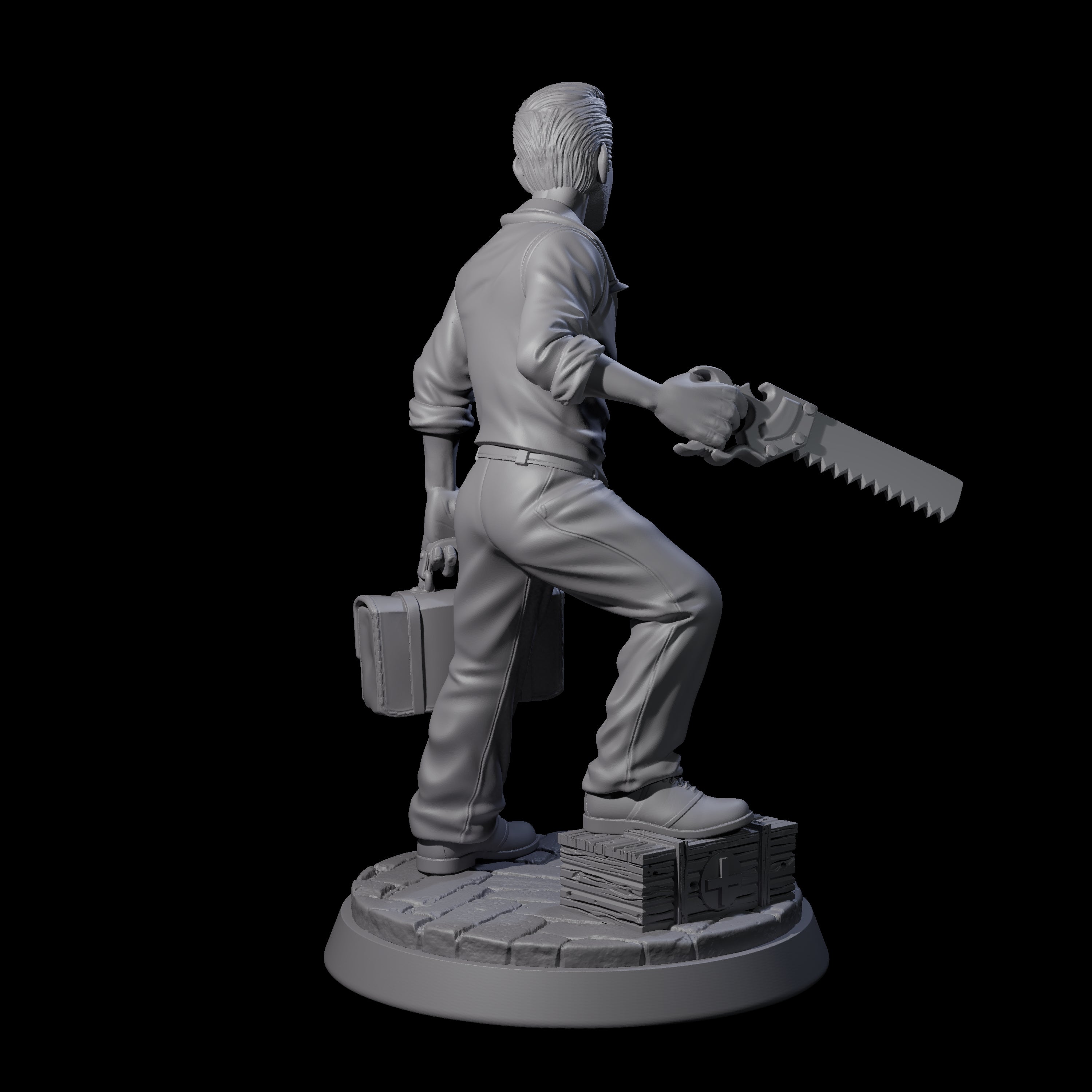 Bone Saw Doctor Miniature for Dungeons and Dragons, Pathfinder or other TTRPGs