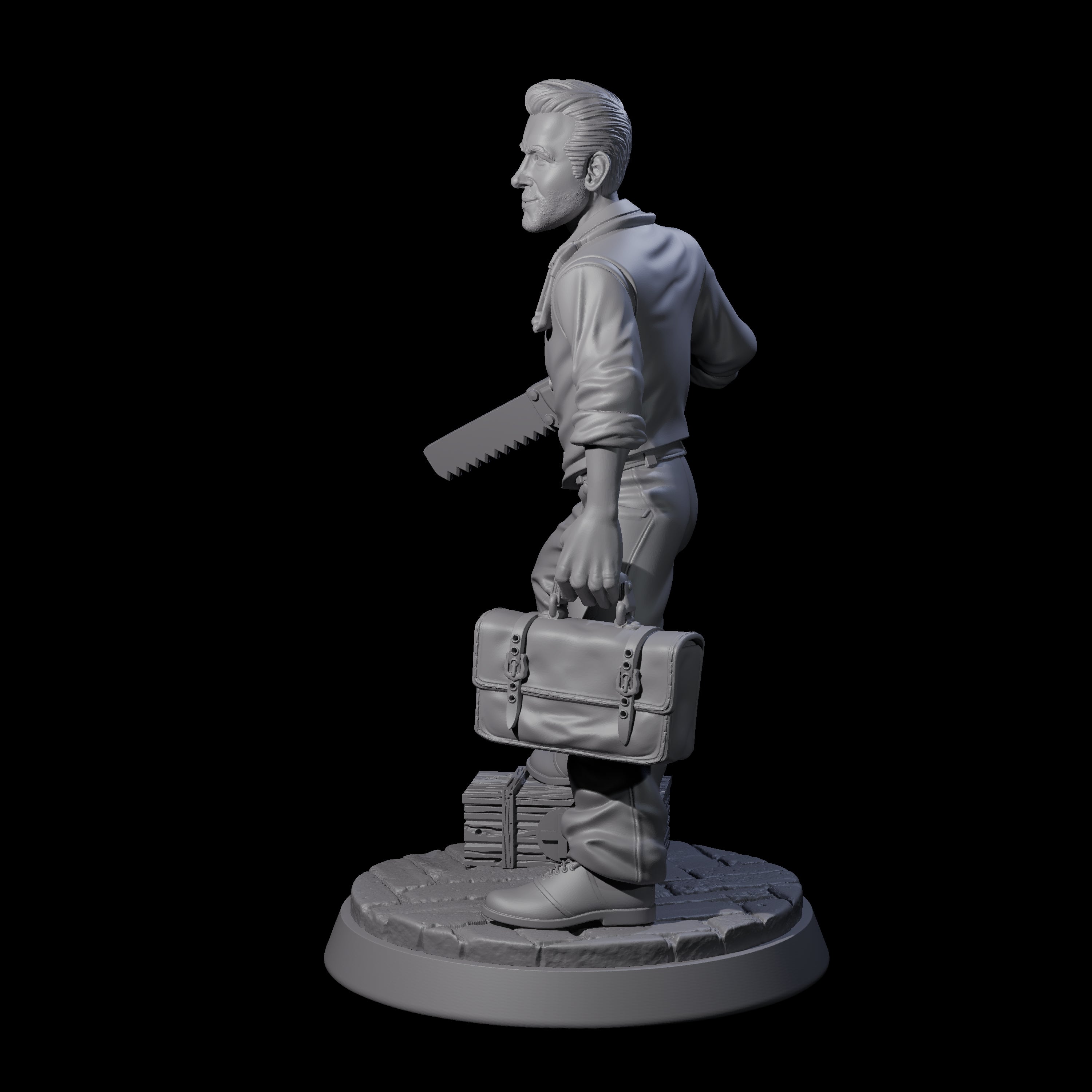 Bone Saw Doctor Miniature for Dungeons and Dragons, Pathfinder or other TTRPGs