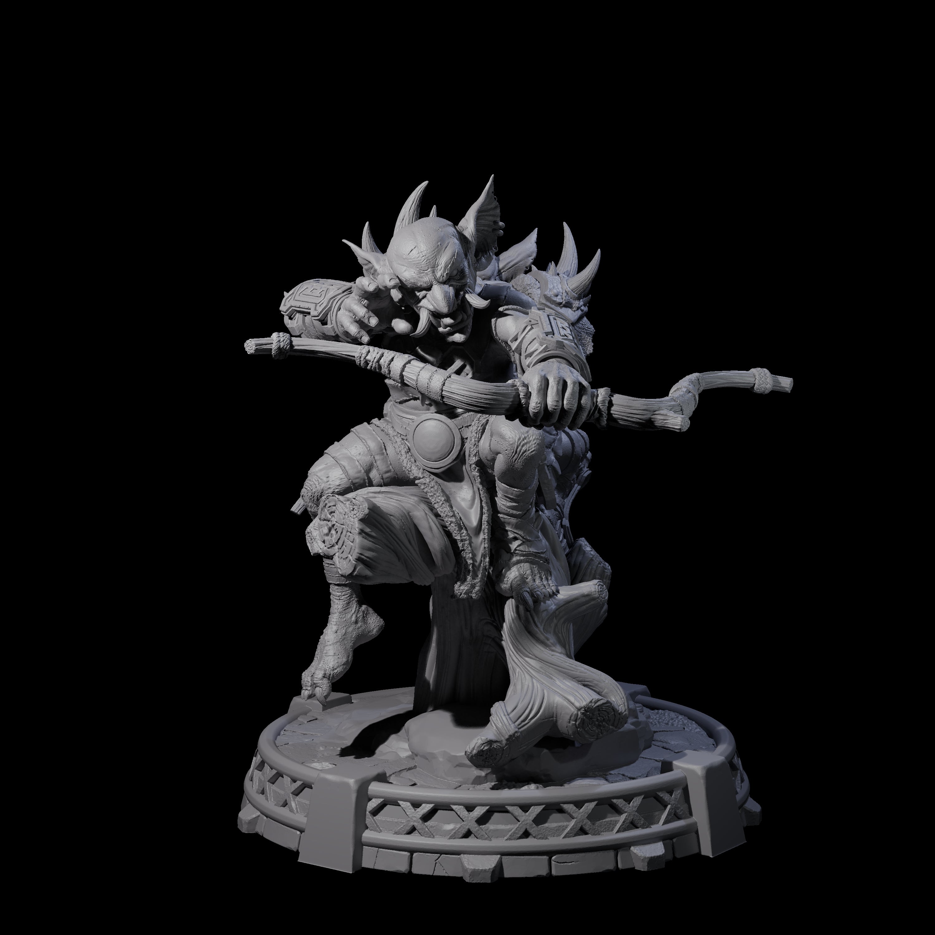 Bonebranch Goblin A Miniature for Dungeons and Dragons, Pathfinder or other TTRPGs