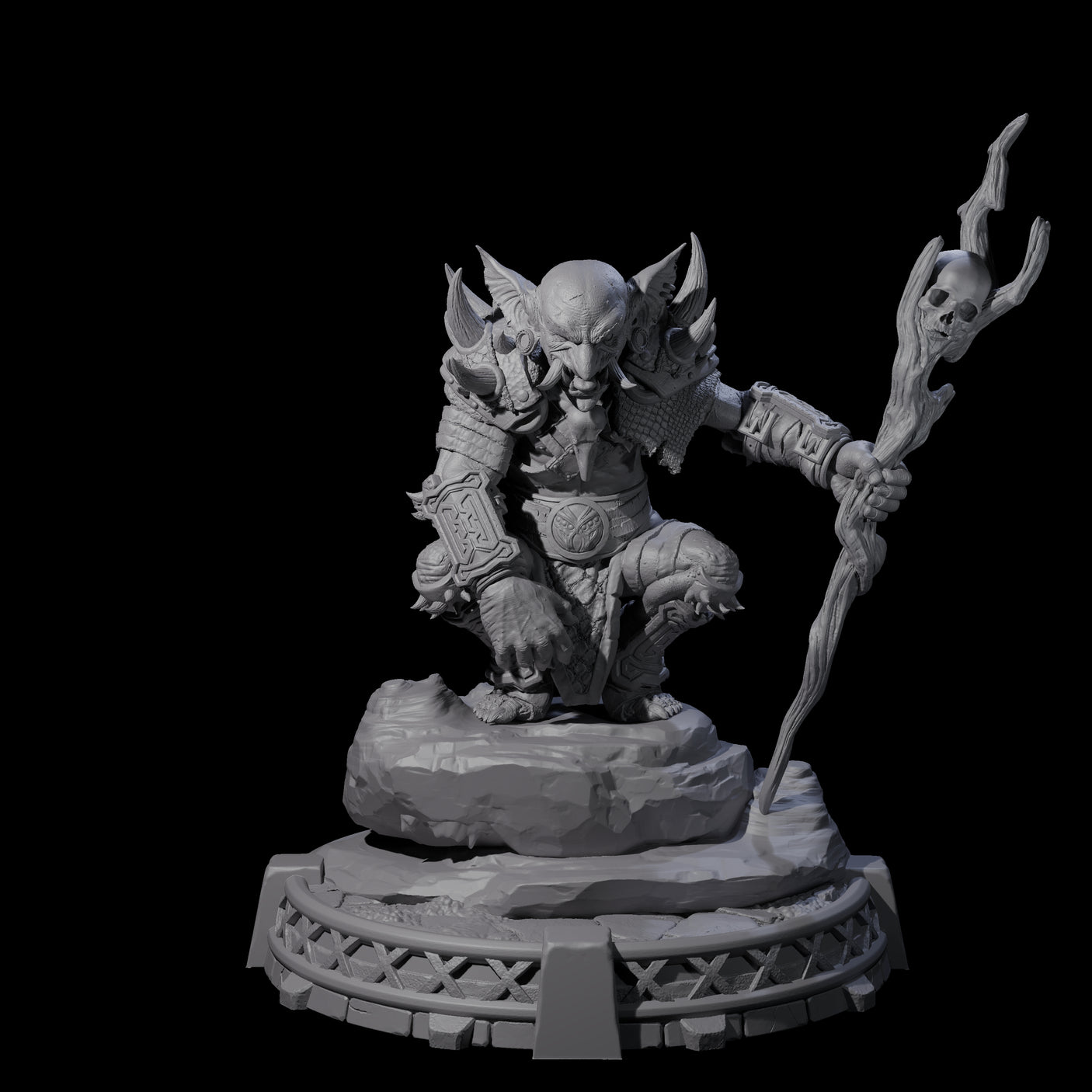 Bonebranch Goblin D Miniature for Dungeons and Dragons, Pathfinder or other TTRPGs