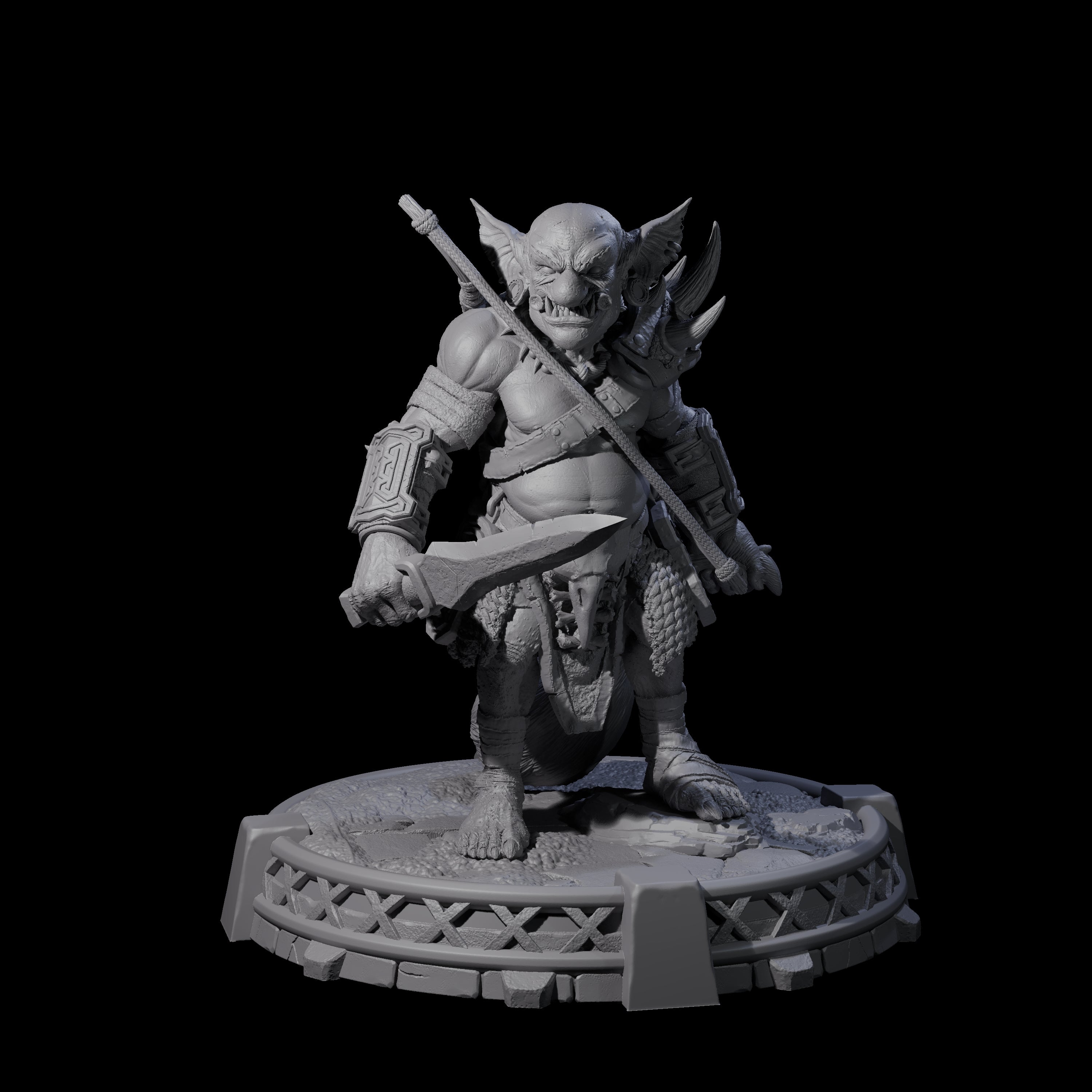 Bonebranch Goblin F Miniature for Dungeons and Dragons, Pathfinder or other TTRPGs