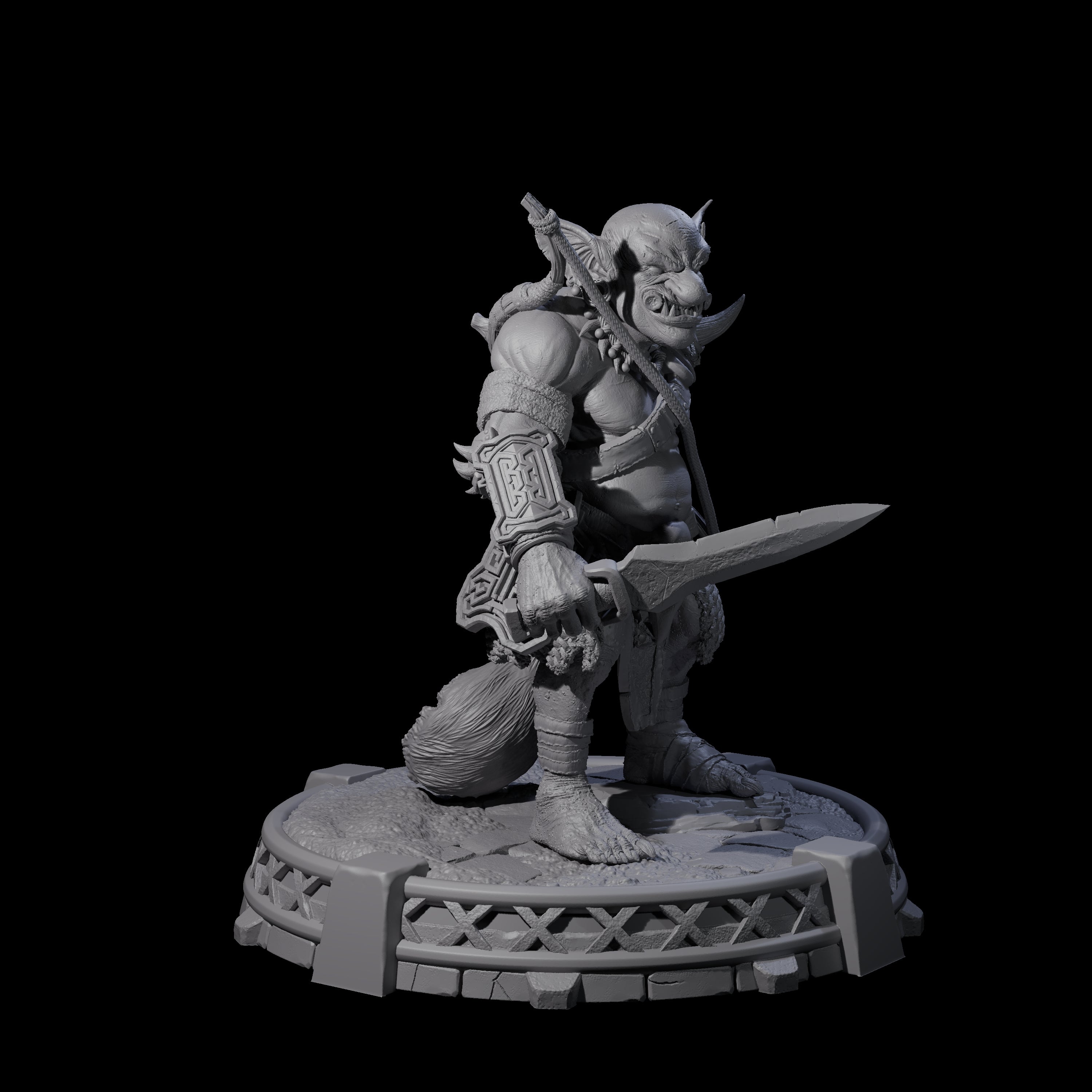 Bonebranch Goblin F Miniature for Dungeons and Dragons, Pathfinder or other TTRPGs