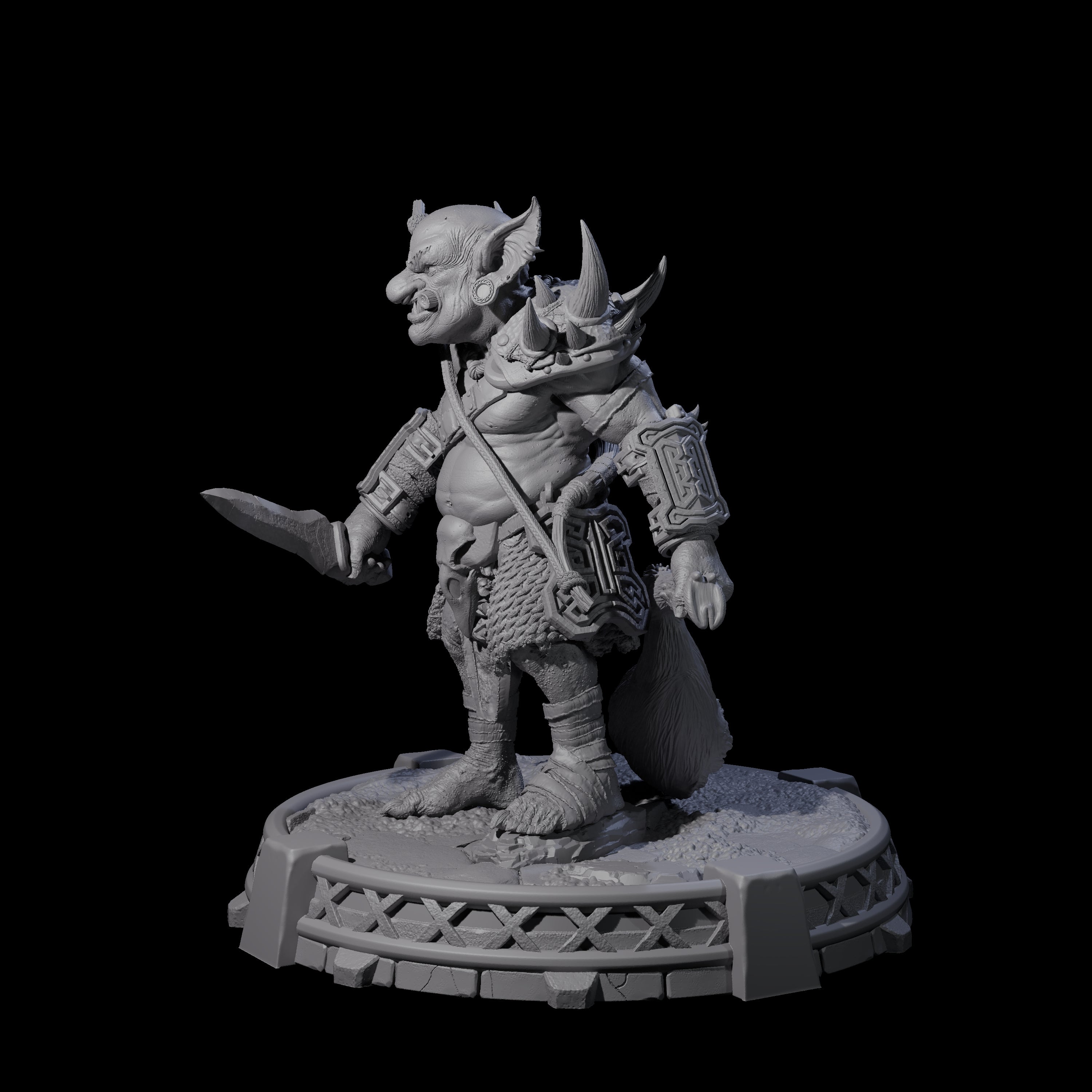 Bonebranch Goblin F Miniature for Dungeons and Dragons, Pathfinder or other TTRPGs