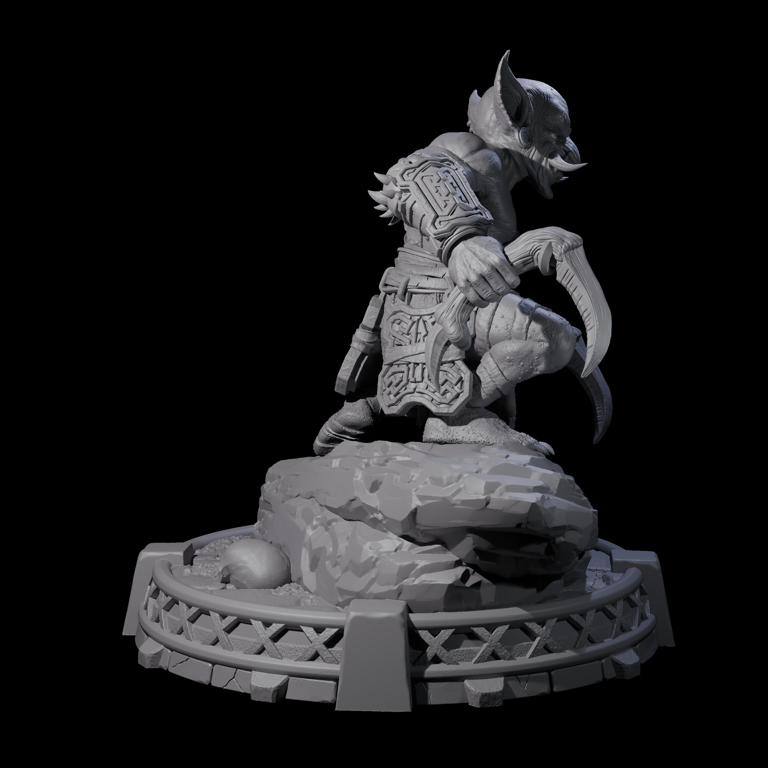 Bonebranch Goblin H Miniature for Dungeons and Dragons, Pathfinder or other TTRPGs