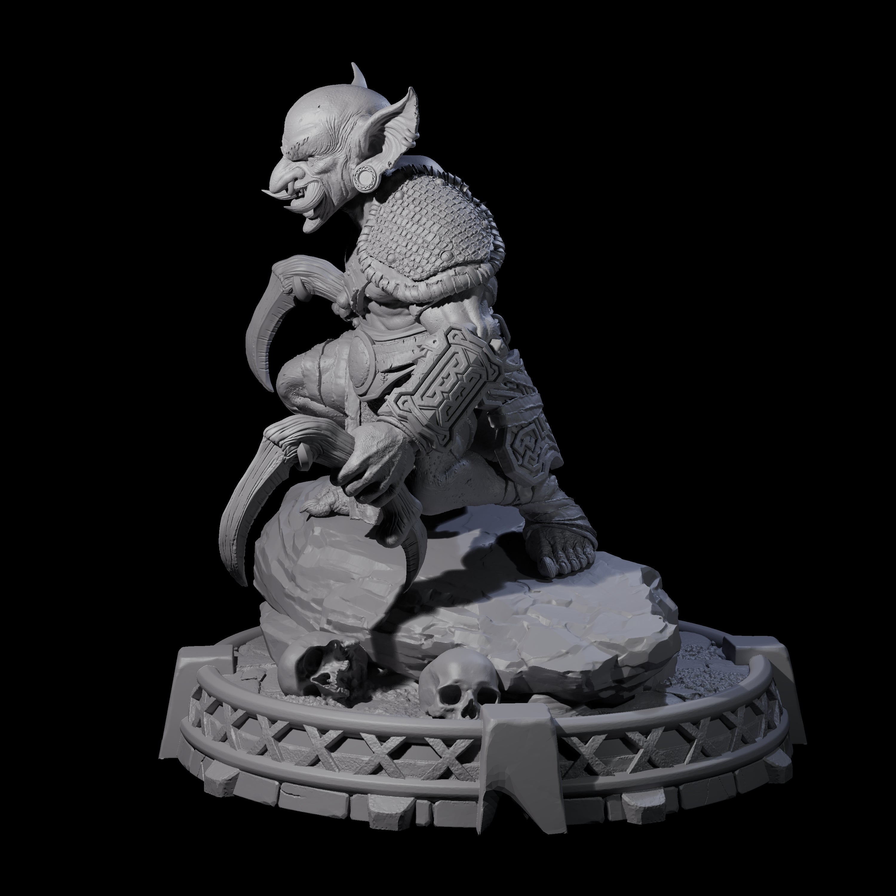 Bonebranch Goblin H Miniature for Dungeons and Dragons, Pathfinder or other TTRPGs