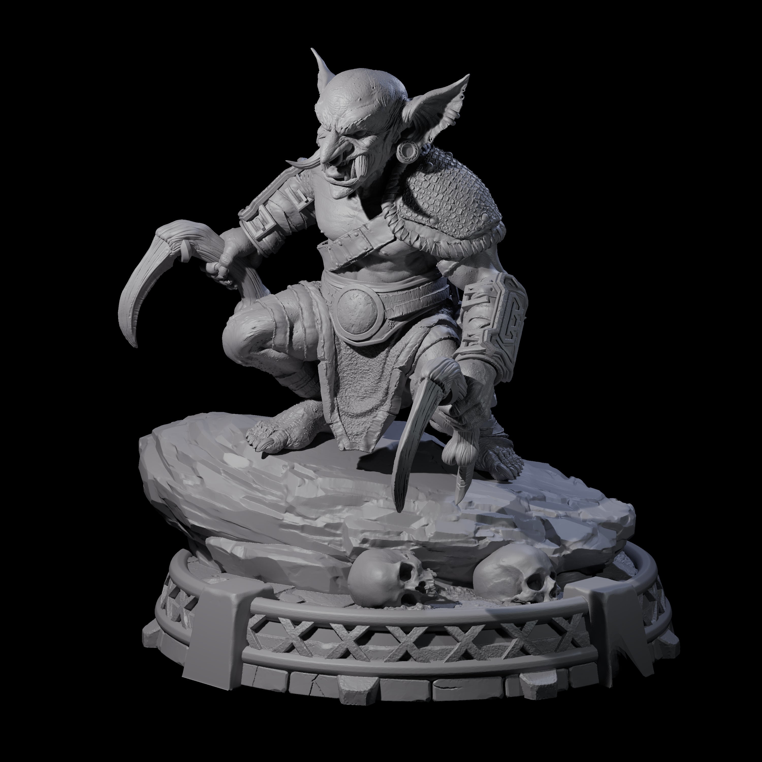 Bonebranch Goblin H Miniature for Dungeons and Dragons, Pathfinder or other TTRPGs