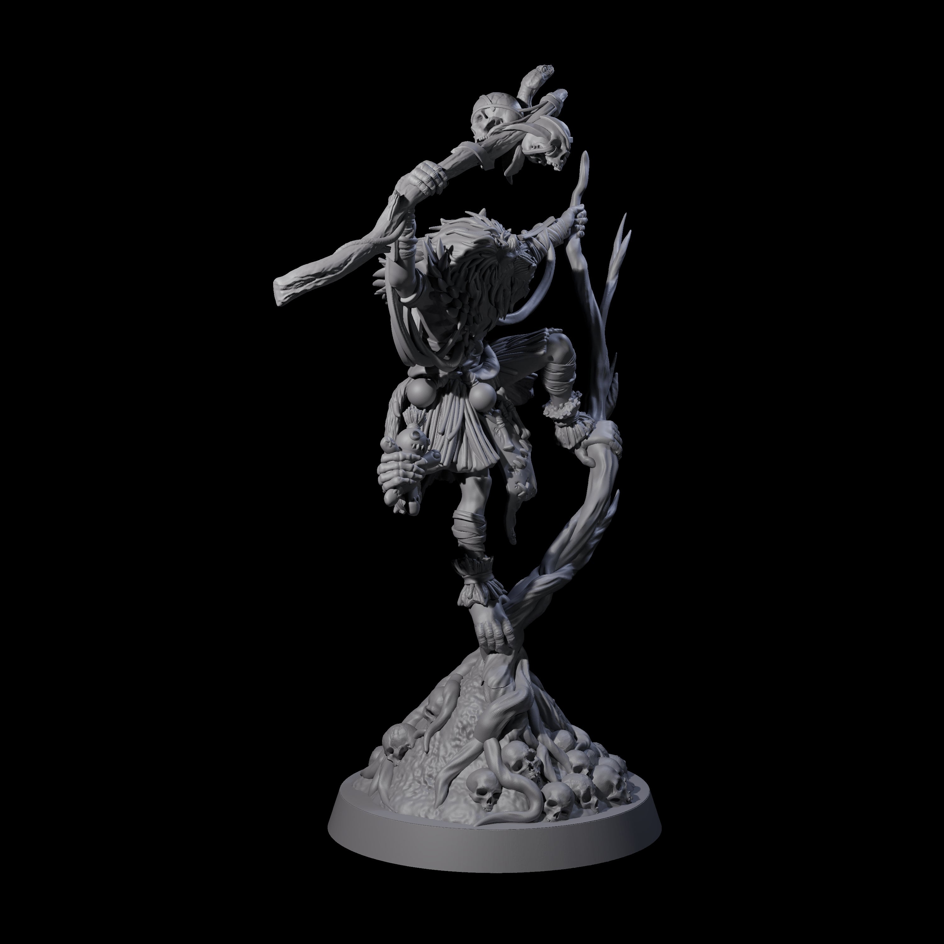 Bonkers Hadozee Druid Miniature for Dungeons and Dragons, Pathfinder or other TTRPGs