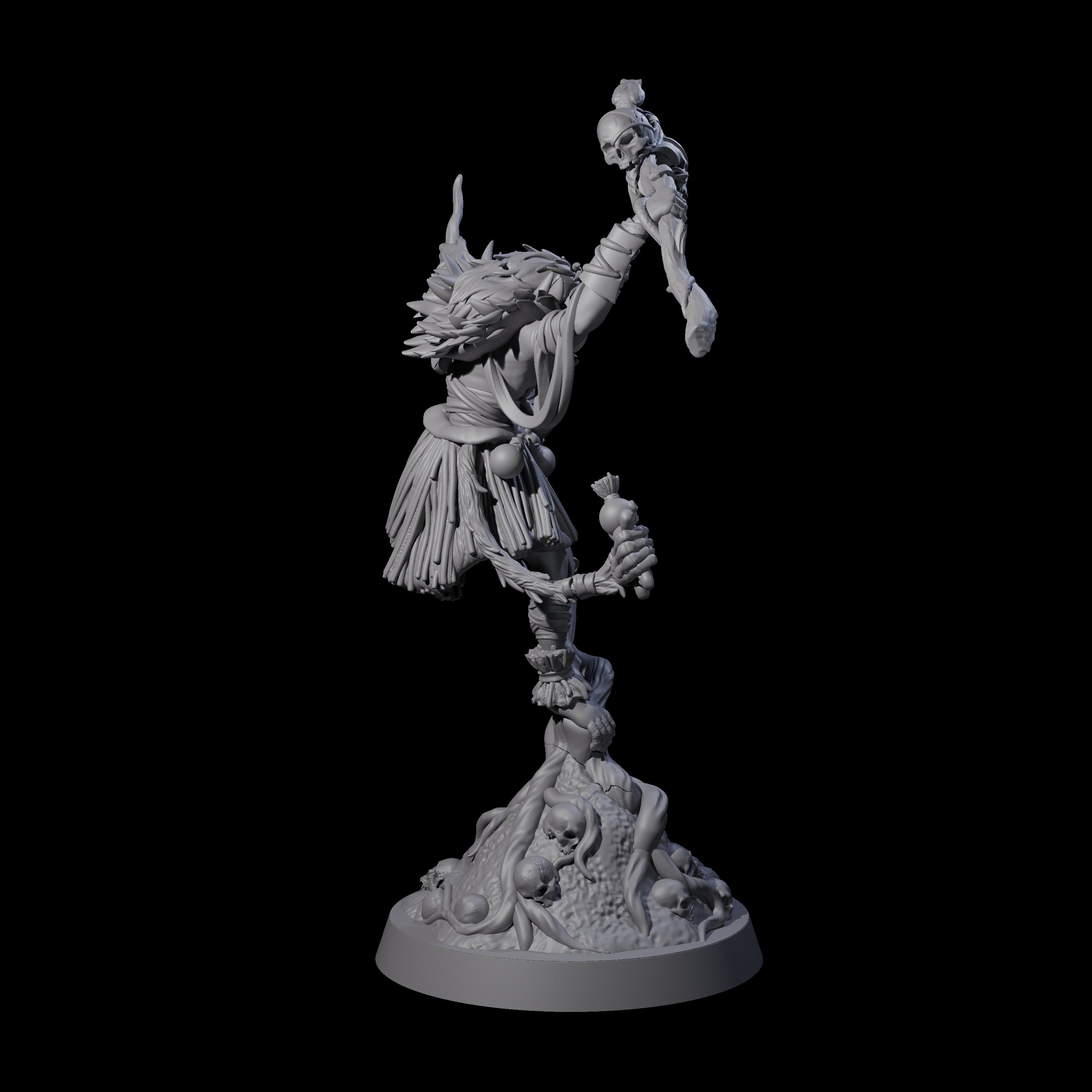 Bonkers Hadozee Druid Miniature for Dungeons and Dragons, Pathfinder or other TTRPGs