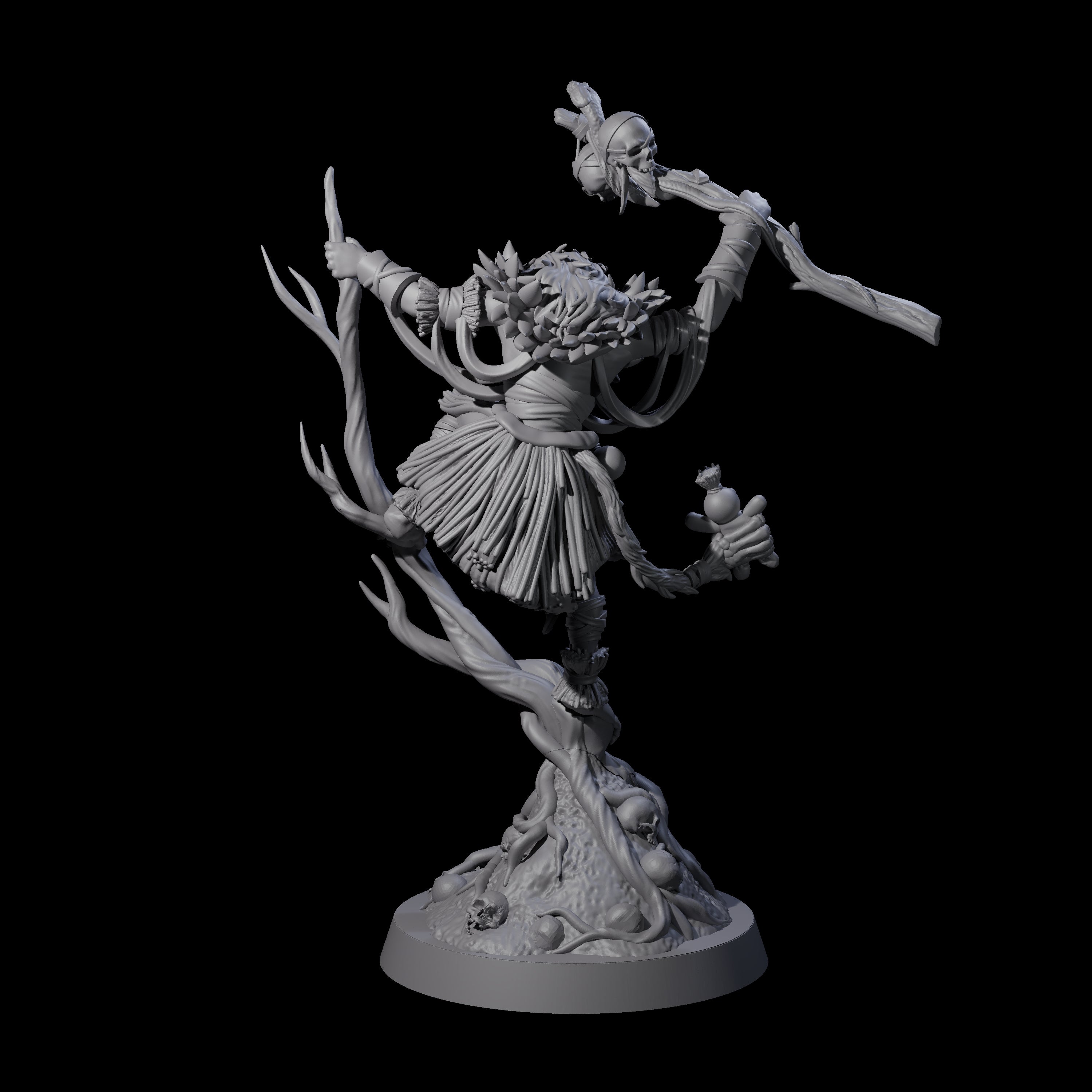 Bonkers Hadozee Druid Miniature for Dungeons and Dragons, Pathfinder or other TTRPGs