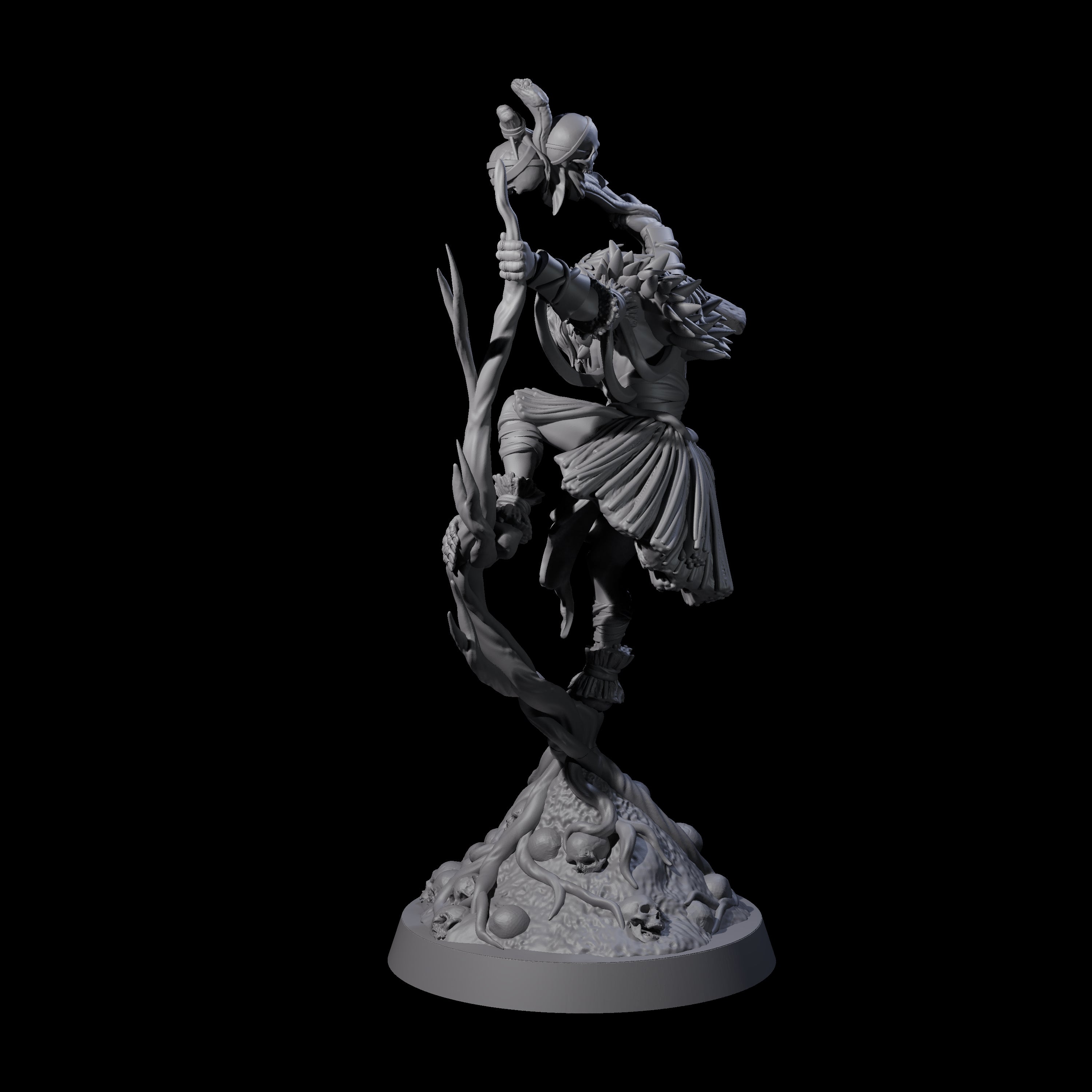 Bonkers Hadozee Druid Miniature for Dungeons and Dragons, Pathfinder or other TTRPGs