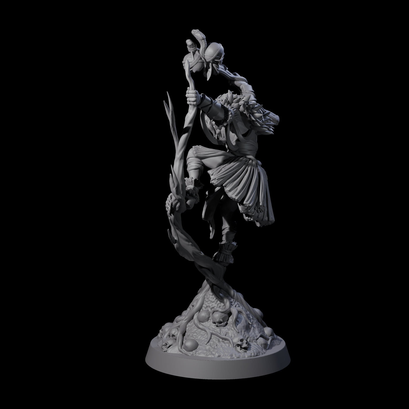 Bonkers Hadozee Druid Miniature for Dungeons and Dragons, Pathfinder or other TTRPGs