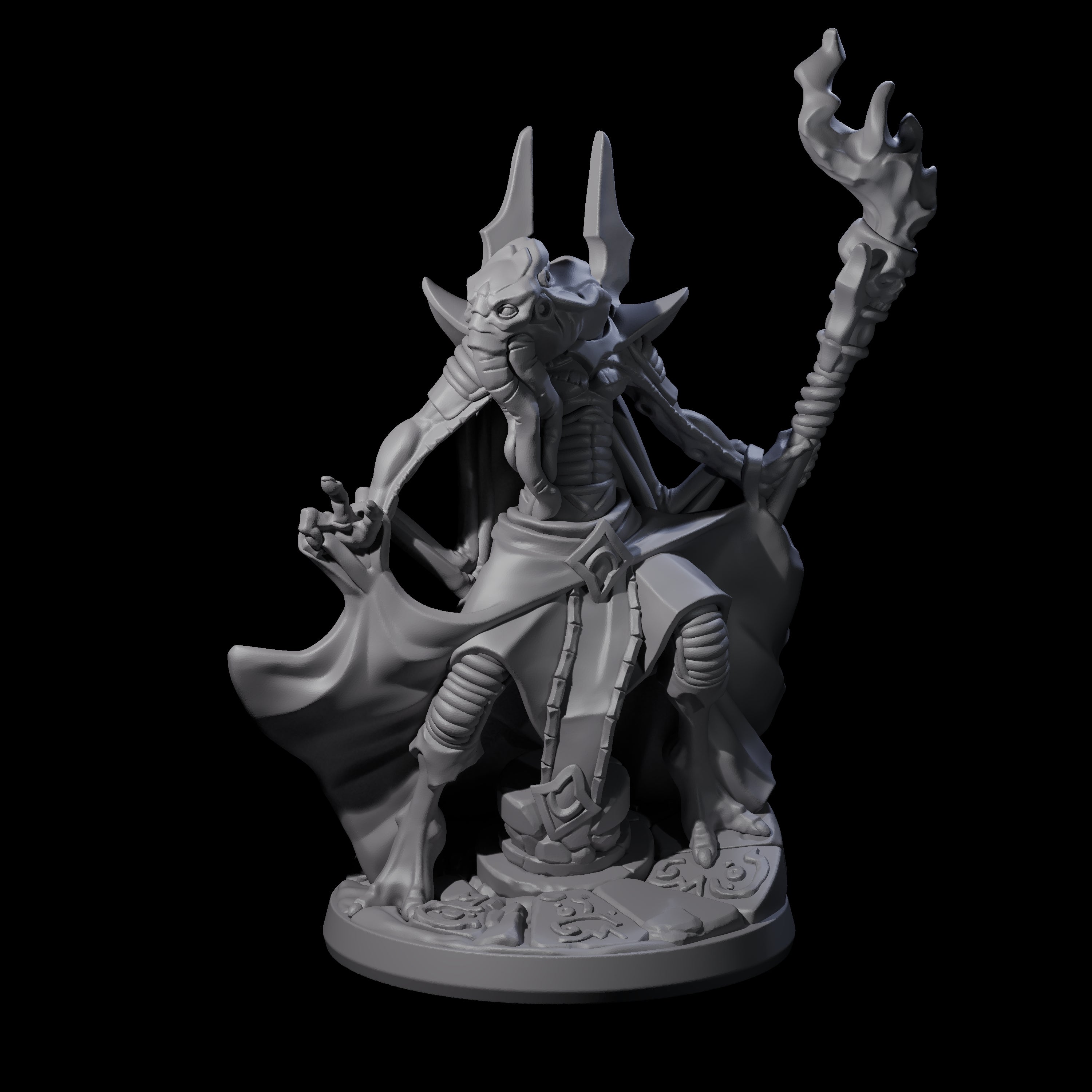Bony Mind Flayer A Miniature for Dungeons and Dragons, Pathfinder or other TTRPGs