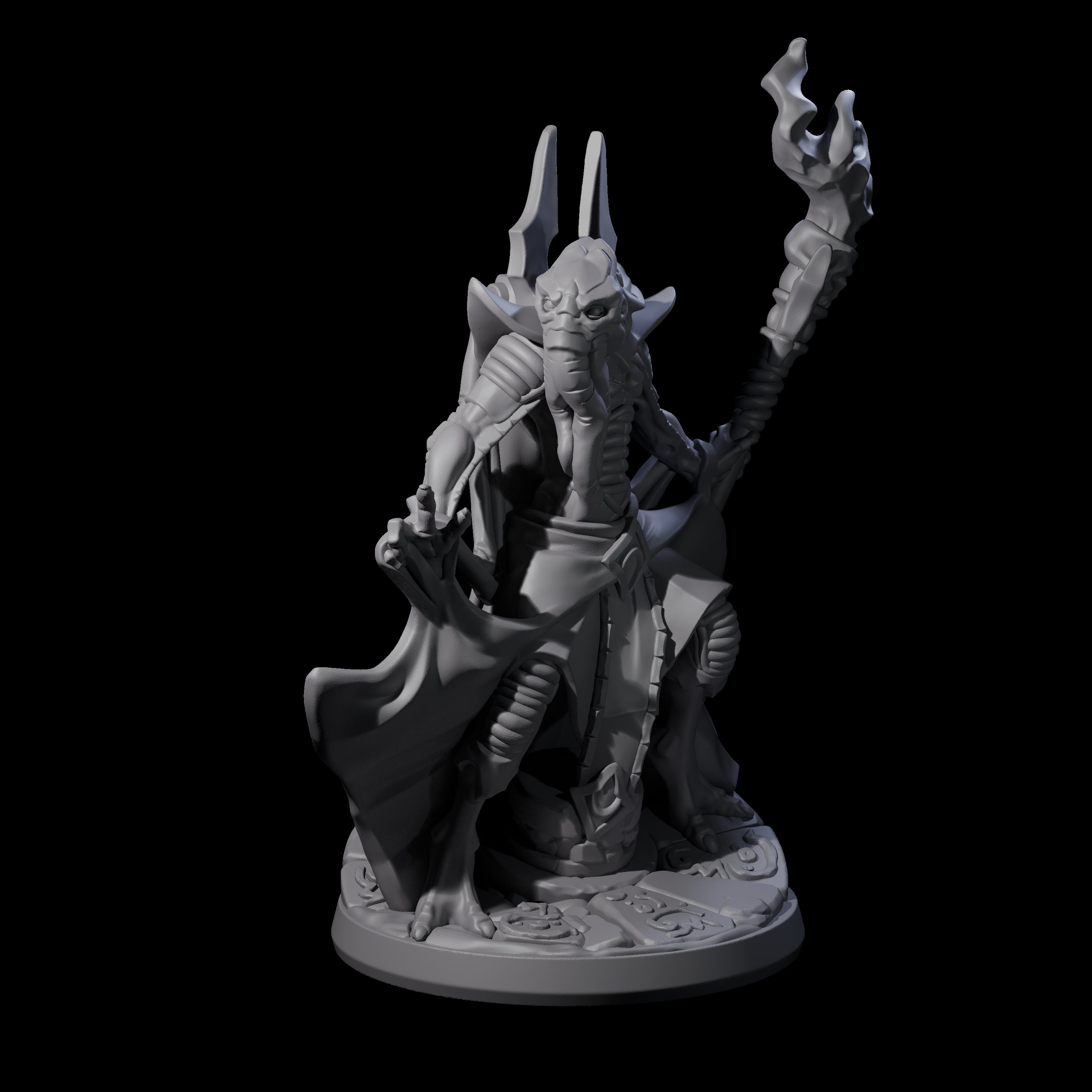 Bony Mind Flayer A Miniature for Dungeons and Dragons, Pathfinder or other TTRPGs