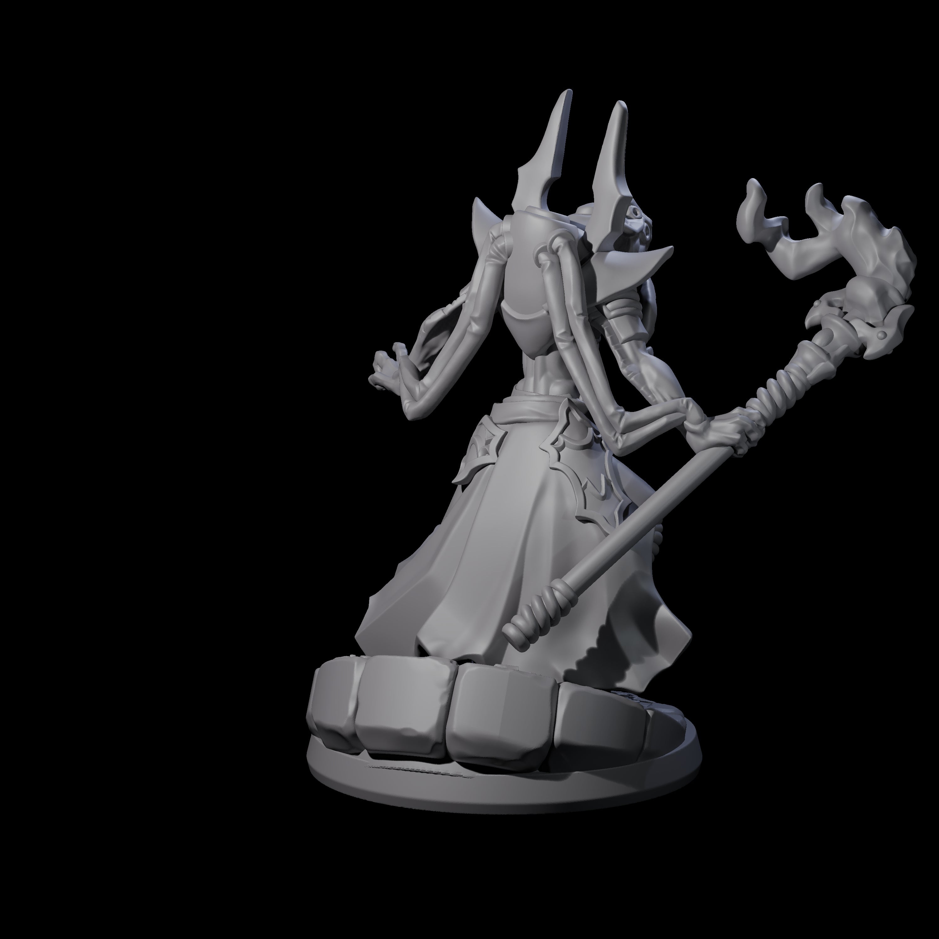 Bony Mind Flayer A Miniature for Dungeons and Dragons, Pathfinder or other TTRPGs