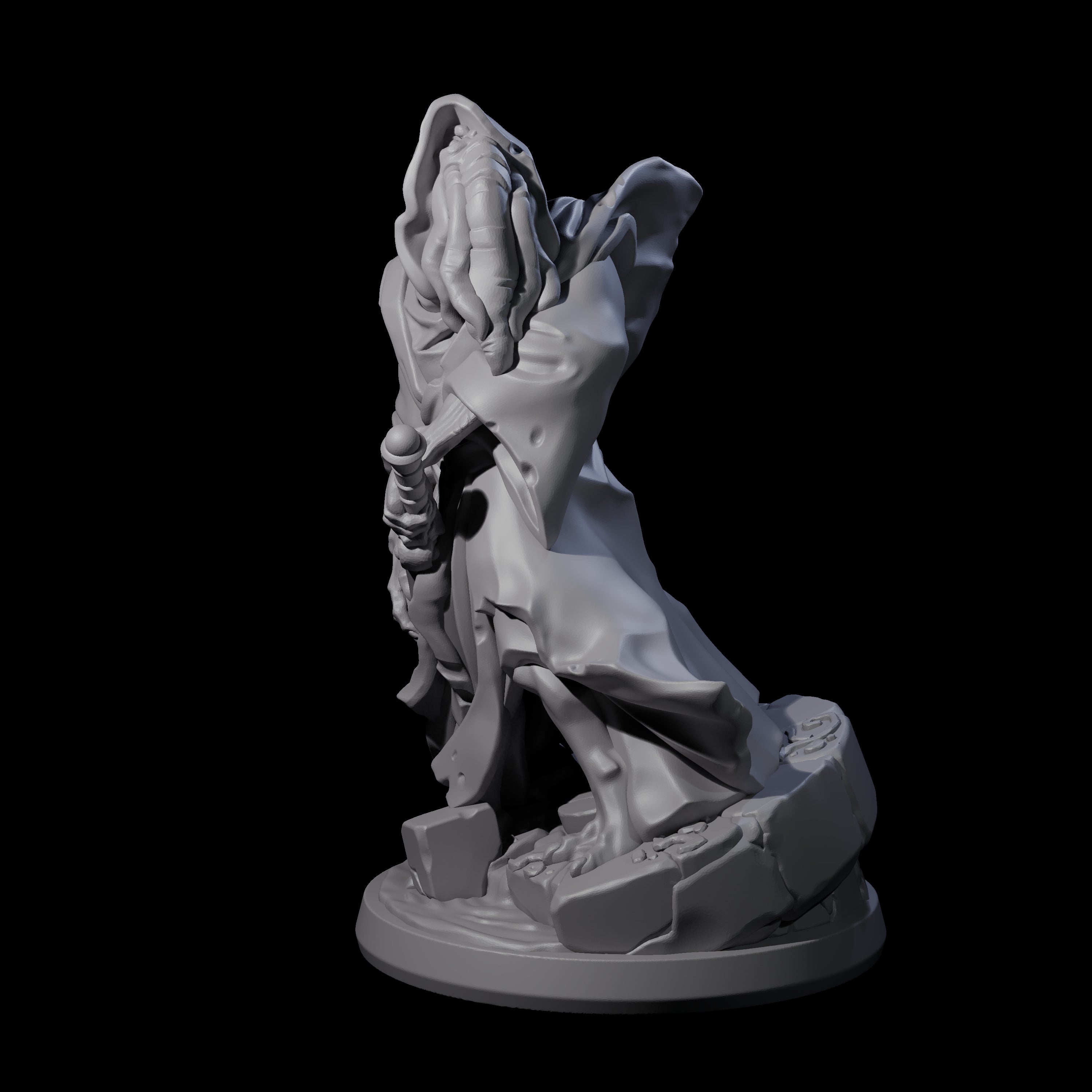 Bony Mind Flayer B Miniature for Dungeons and Dragons, Pathfinder or other TTRPGs