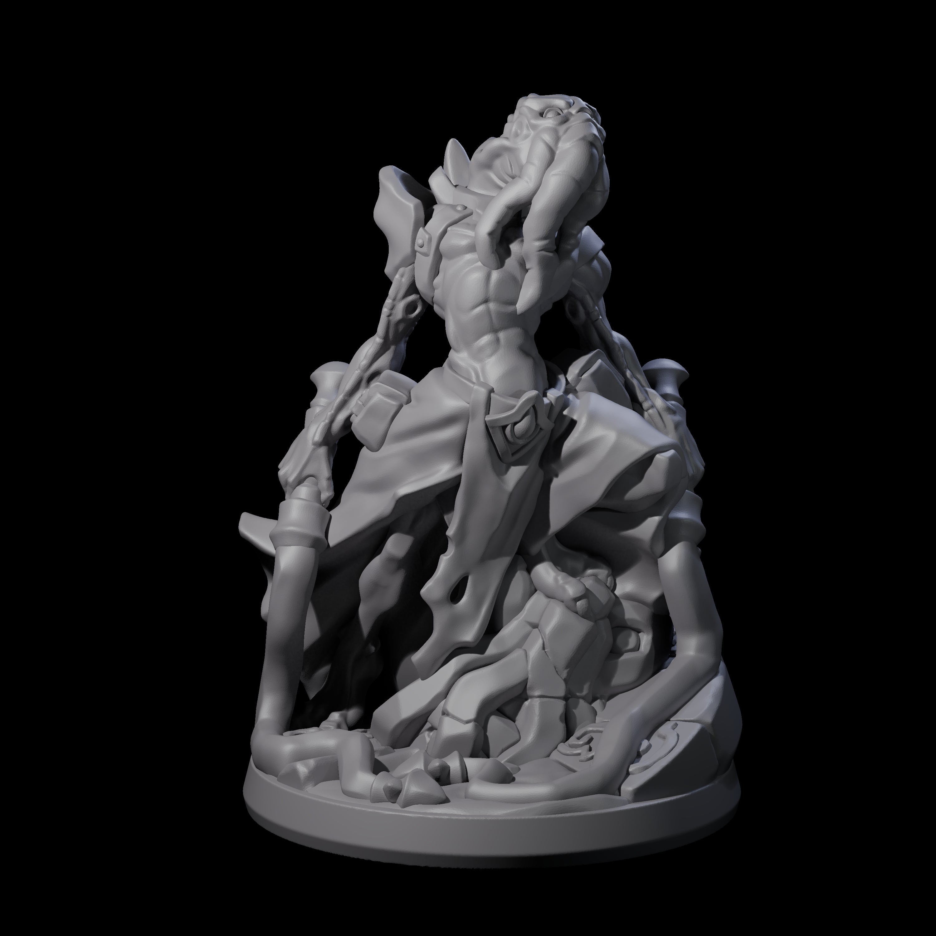 Bony Mind Flayer C Miniature for Dungeons and Dragons, Pathfinder or other TTRPGs