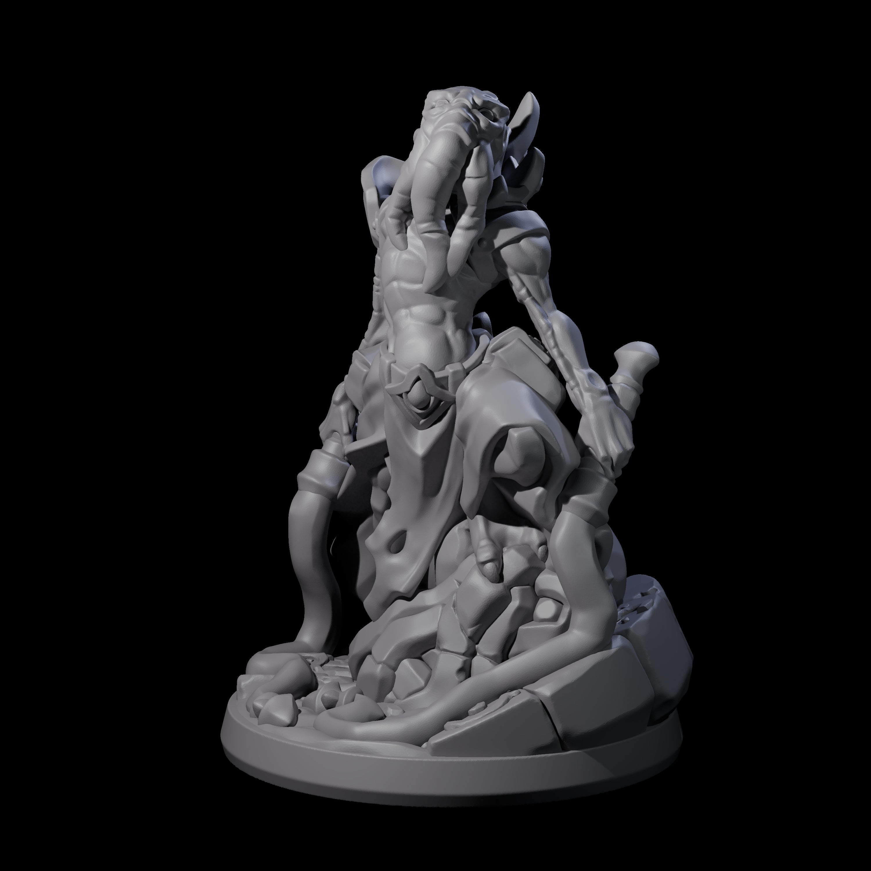 Bony Mind Flayer C Miniature for Dungeons and Dragons, Pathfinder or other TTRPGs