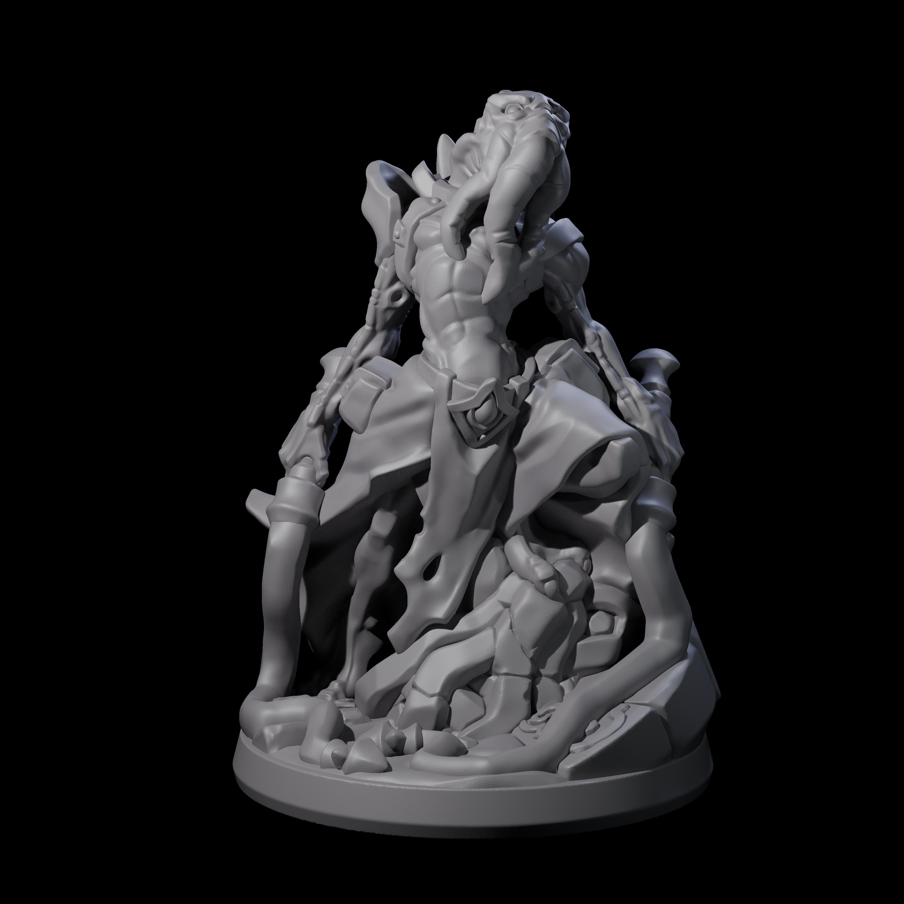 Bony Mind Flayer C Miniature for Dungeons and Dragons, Pathfinder or other TTRPGs