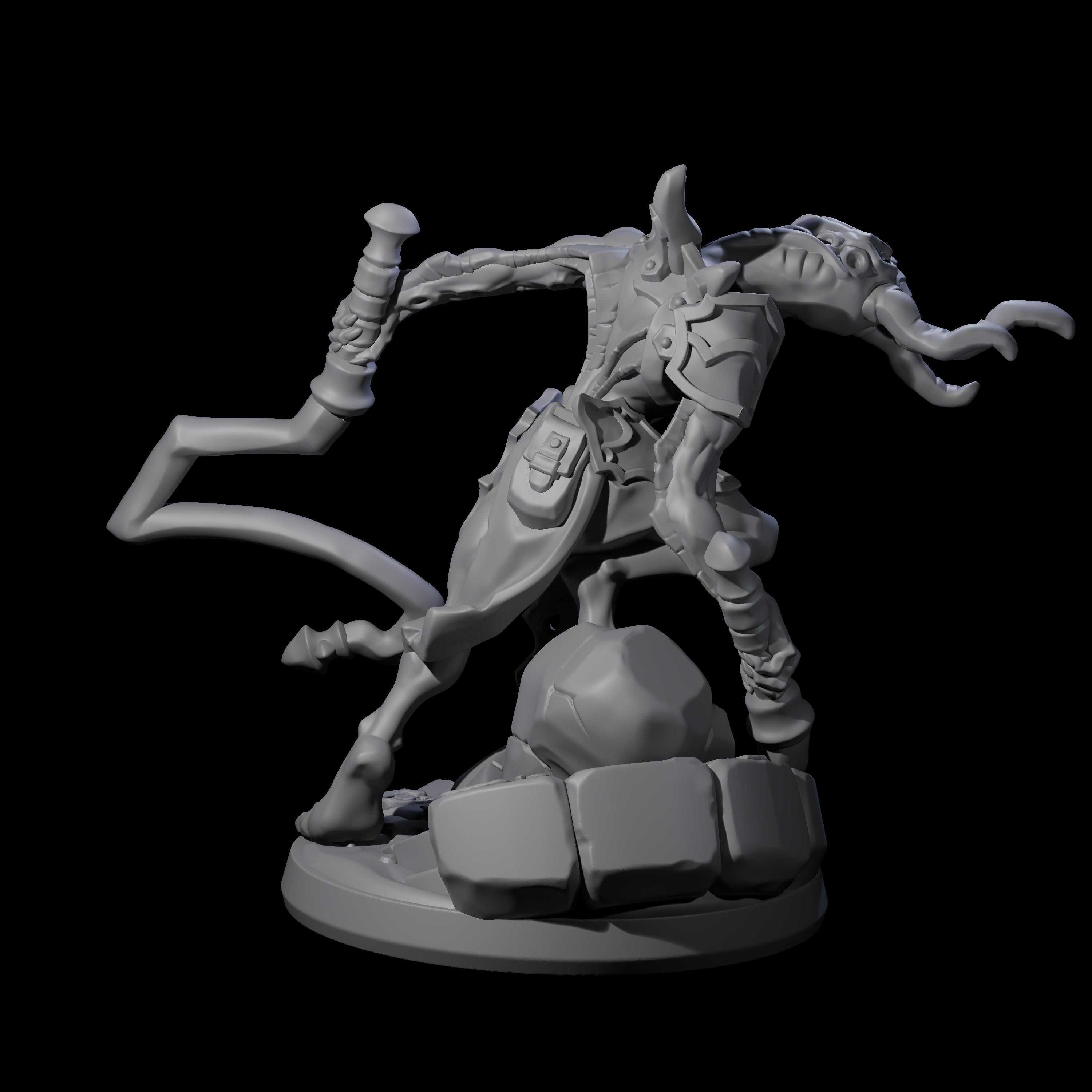 Bony Mind Flayer C Miniature for Dungeons and Dragons, Pathfinder or other TTRPGs