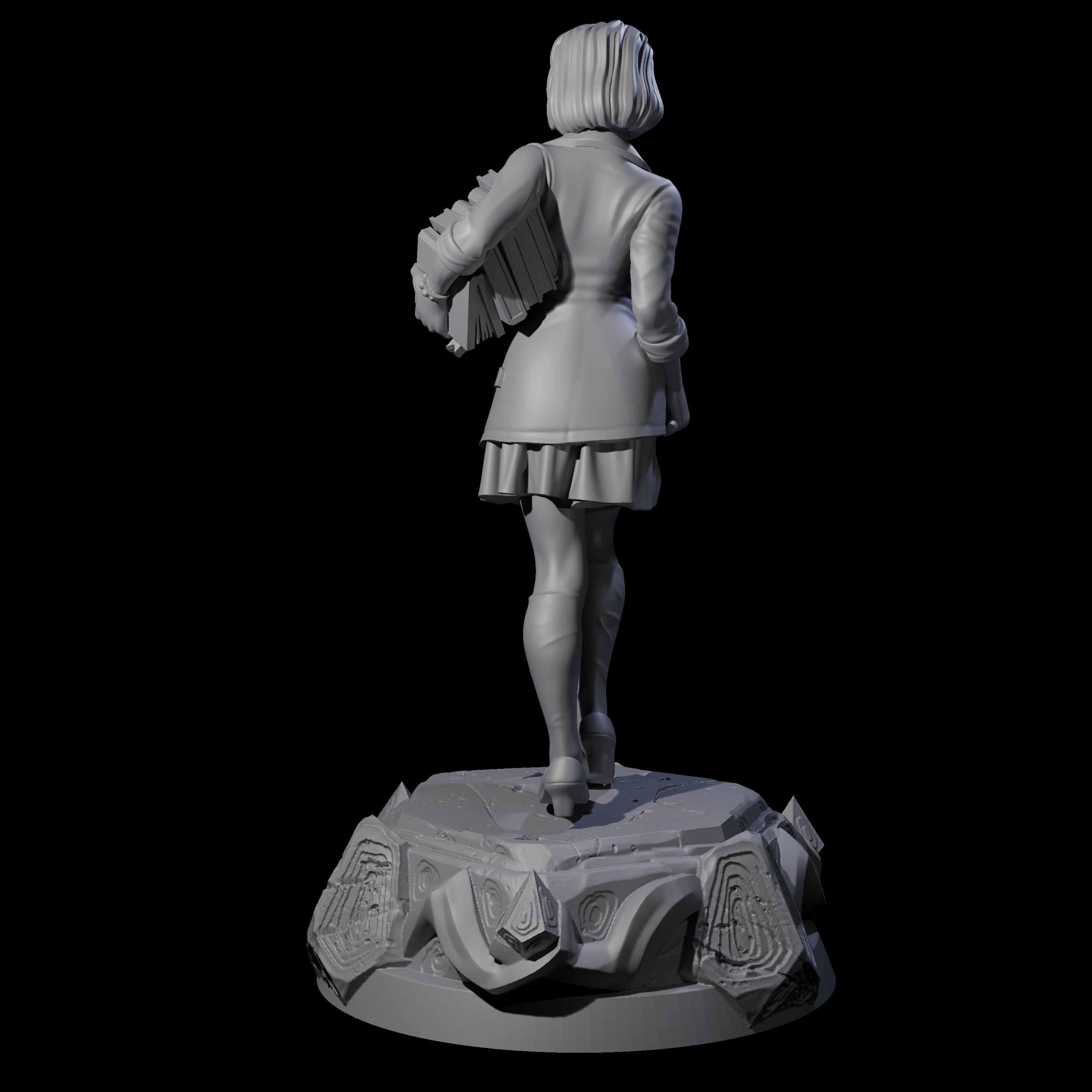 Bookish Human Scholar Miniature for Dungeons and Dragons, Pathfinder or other TTRPGs