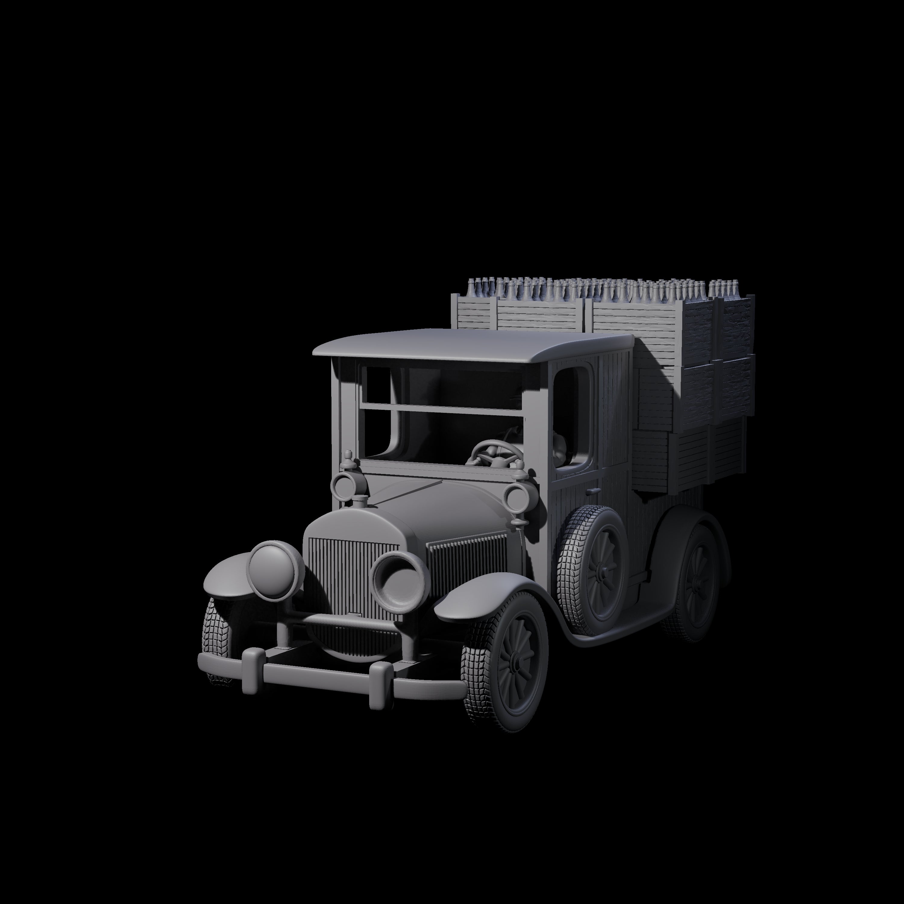Bootlegger Ford T Car Miniature for Dungeons and Dragons, Pathfinder or other TTRPGs