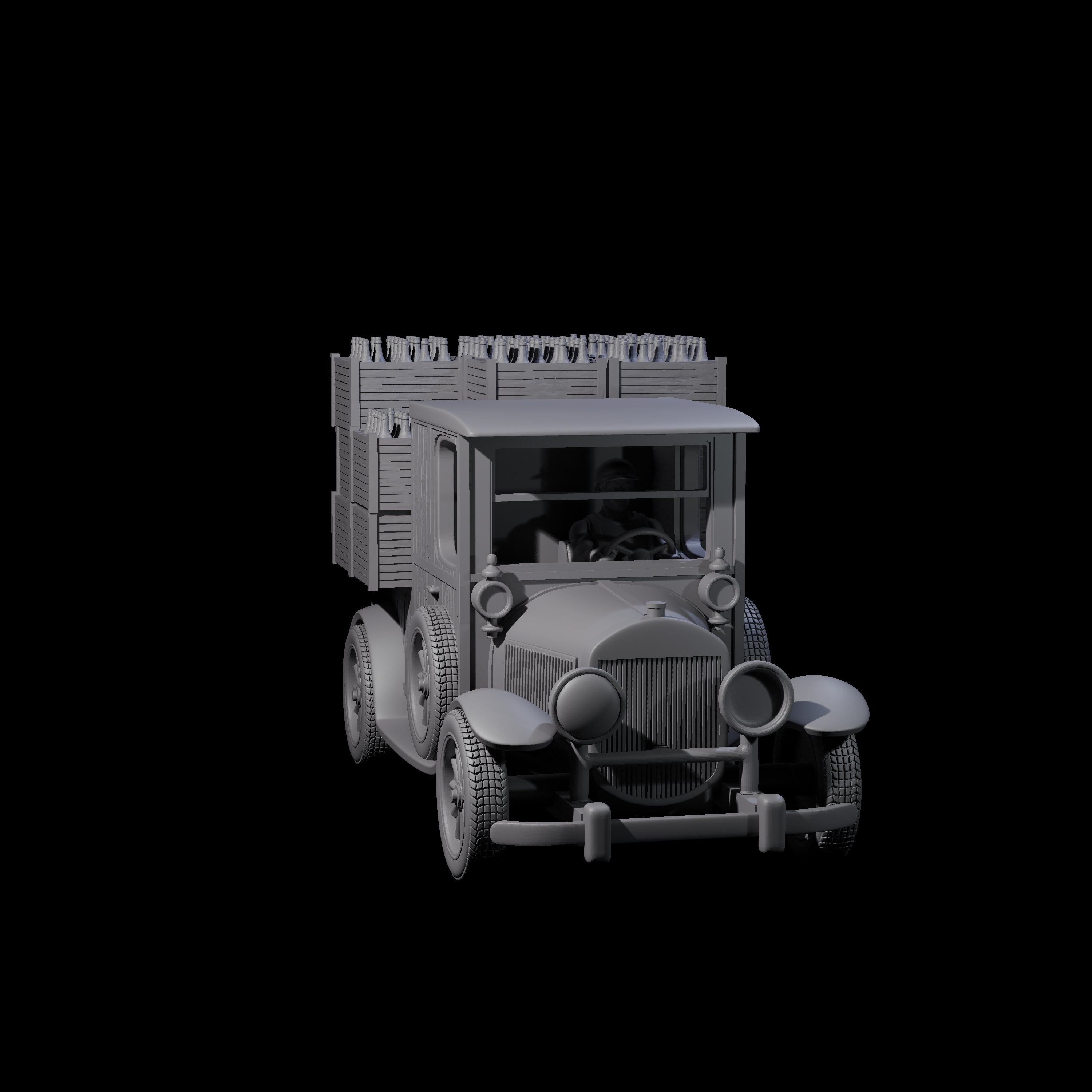 Bootlegger Ford T Car Miniature for Dungeons and Dragons, Pathfinder or other TTRPGs