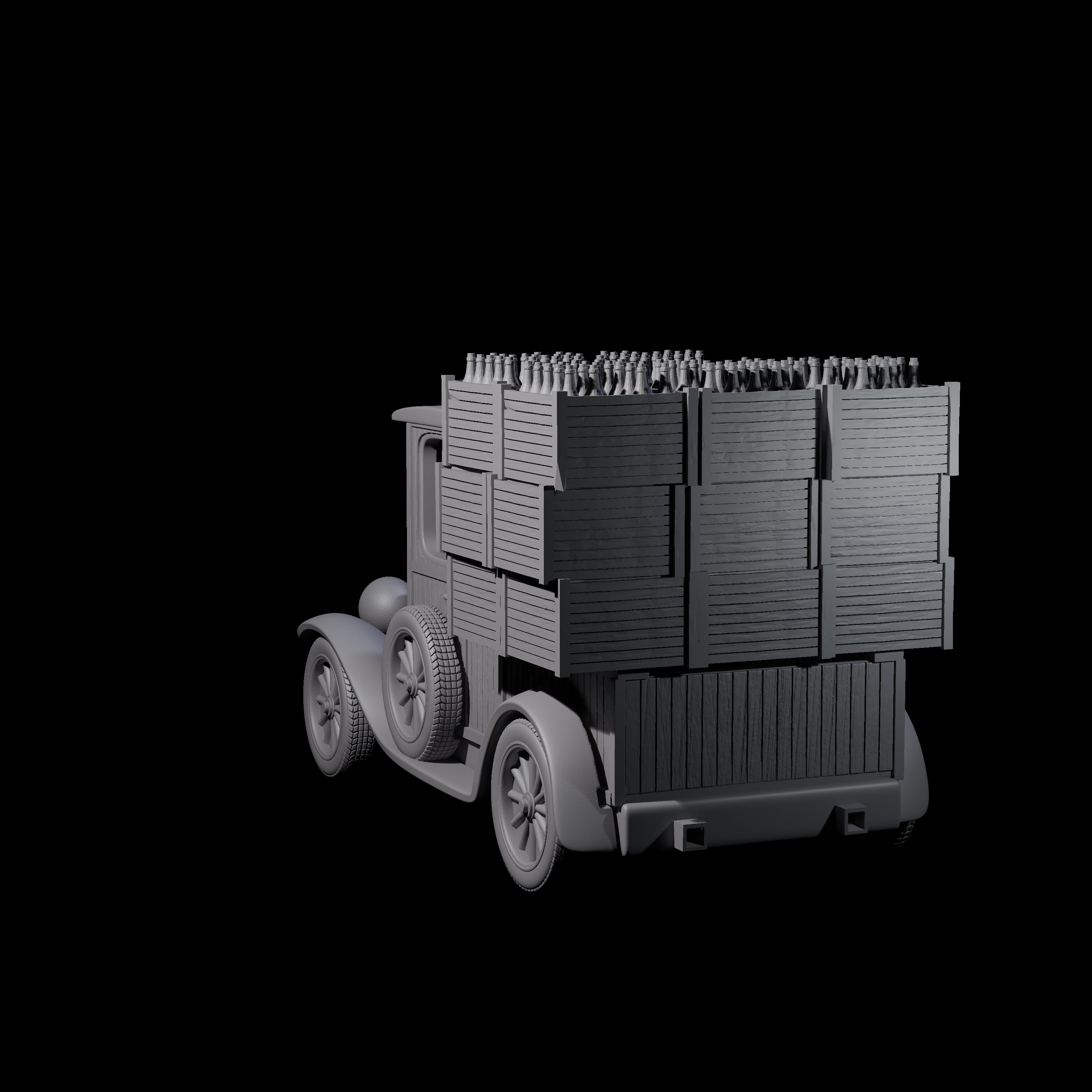 Bootlegger Ford T Car Miniature for Dungeons and Dragons, Pathfinder or other TTRPGs