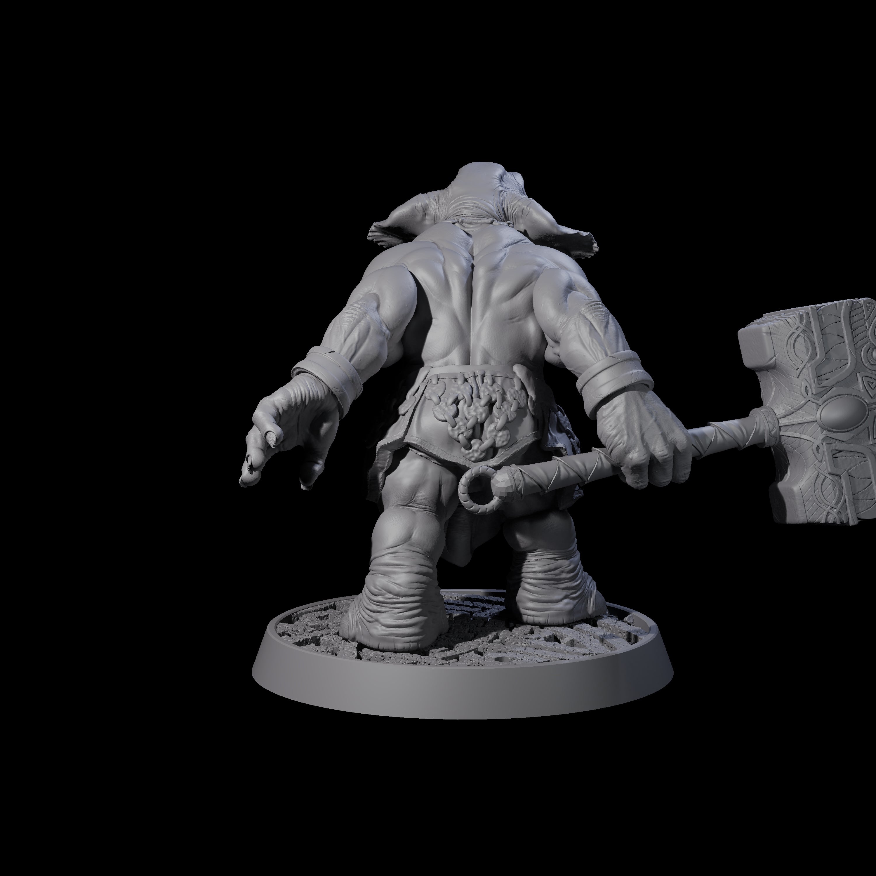 Brave Armoured Loxodon G Miniature for Dungeons and Dragons, Pathfinder or other TTRPGs