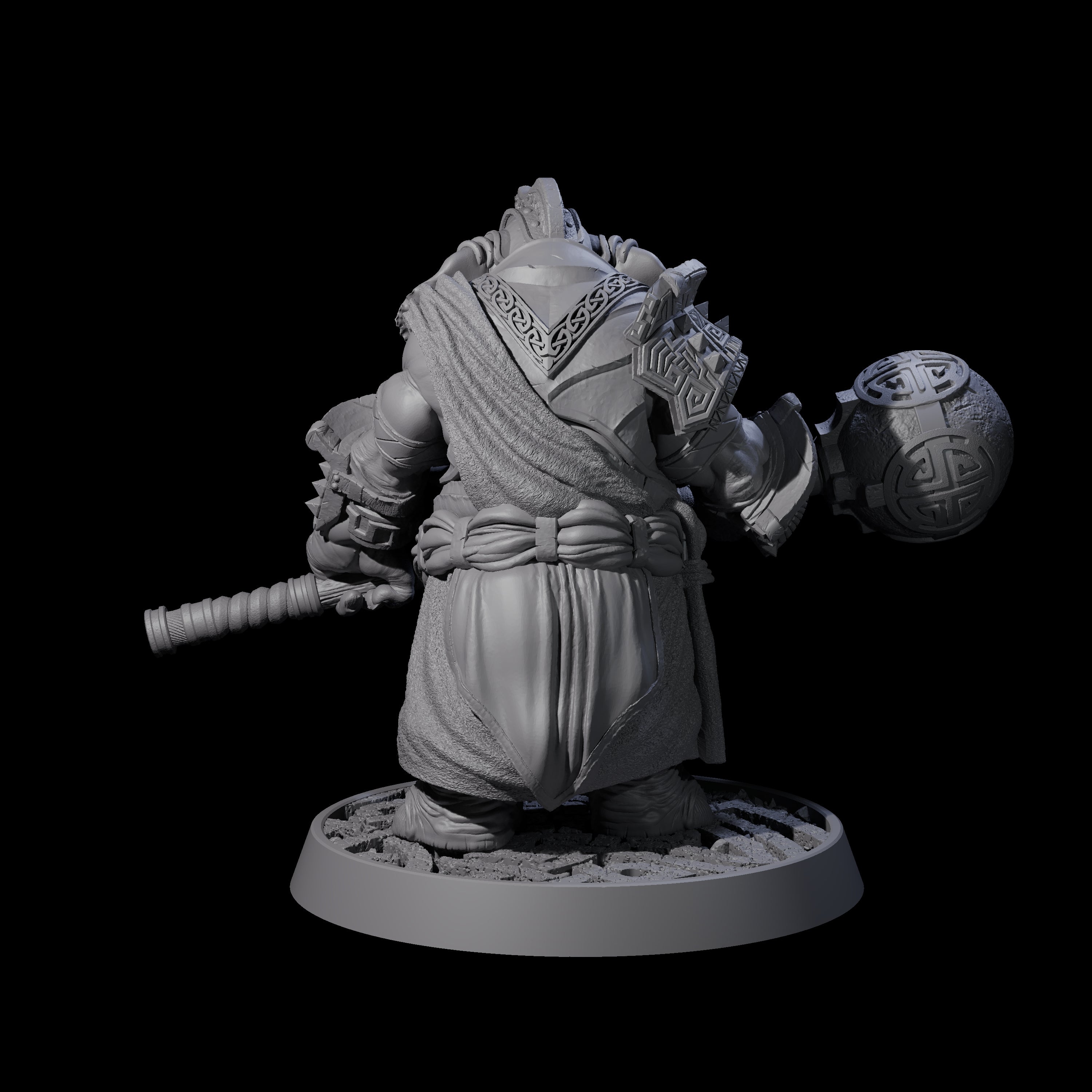 Brave Armoured Loxodon L Miniature for Dungeons and Dragons, Pathfinder or other TTRPGs