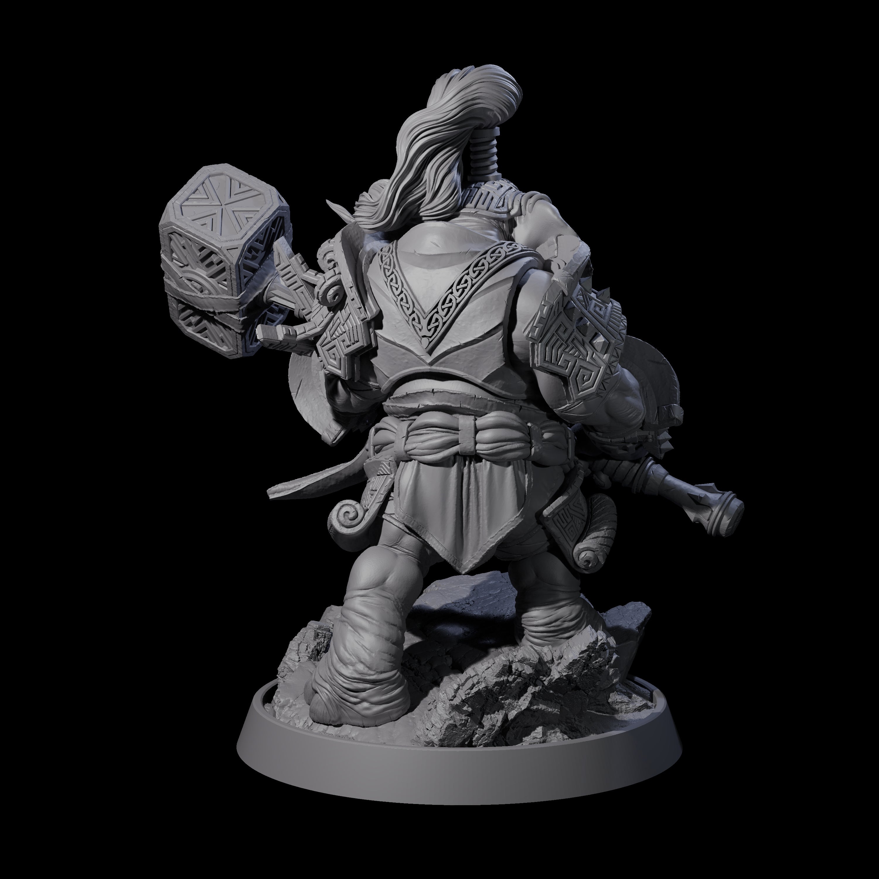 Brave Armoured Loxodon M Miniature for Dungeons and Dragons, Pathfinder or other TTRPGs