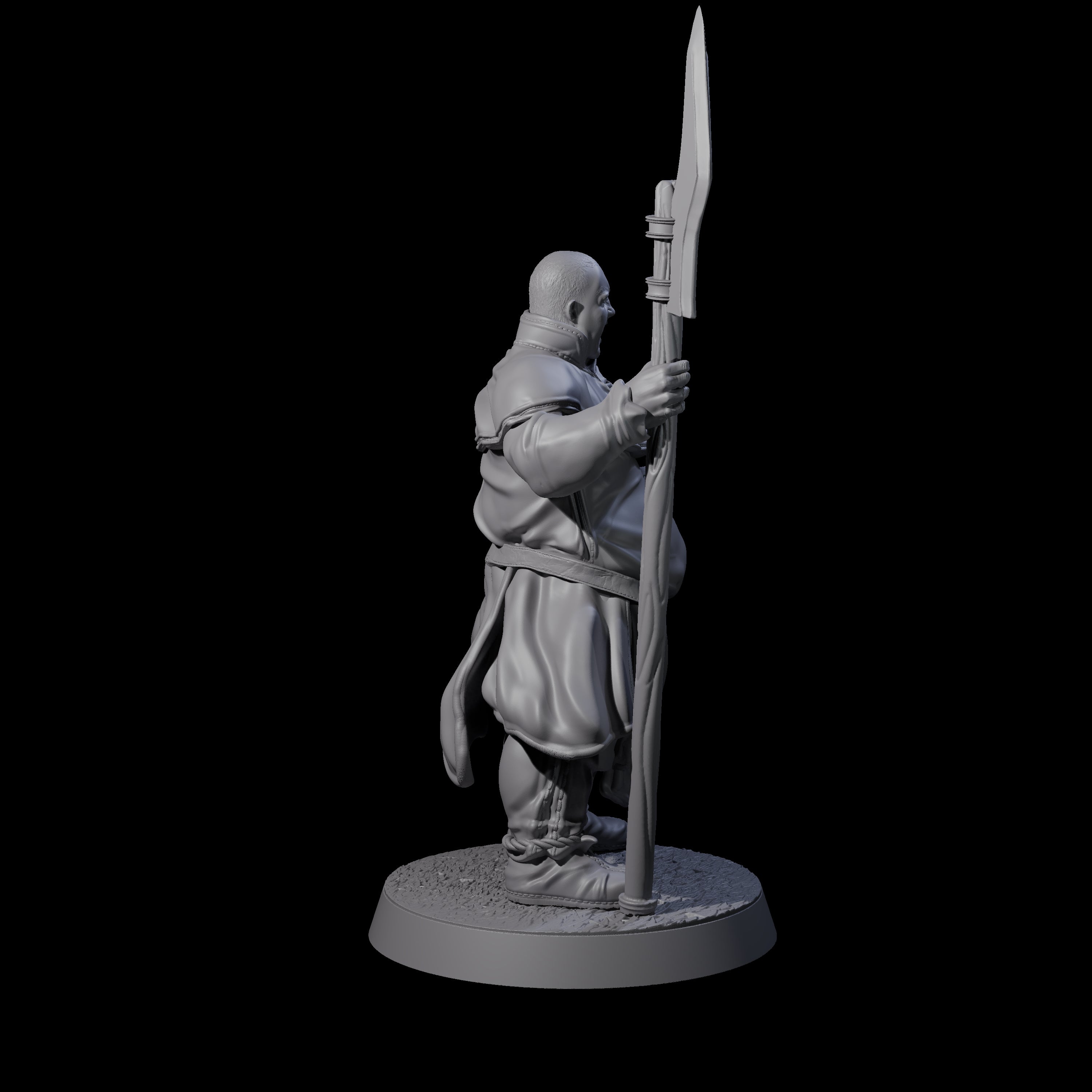 Brave Peasant Soldier A Miniature for Dungeons and Dragons, Pathfinder or other TTRPGs