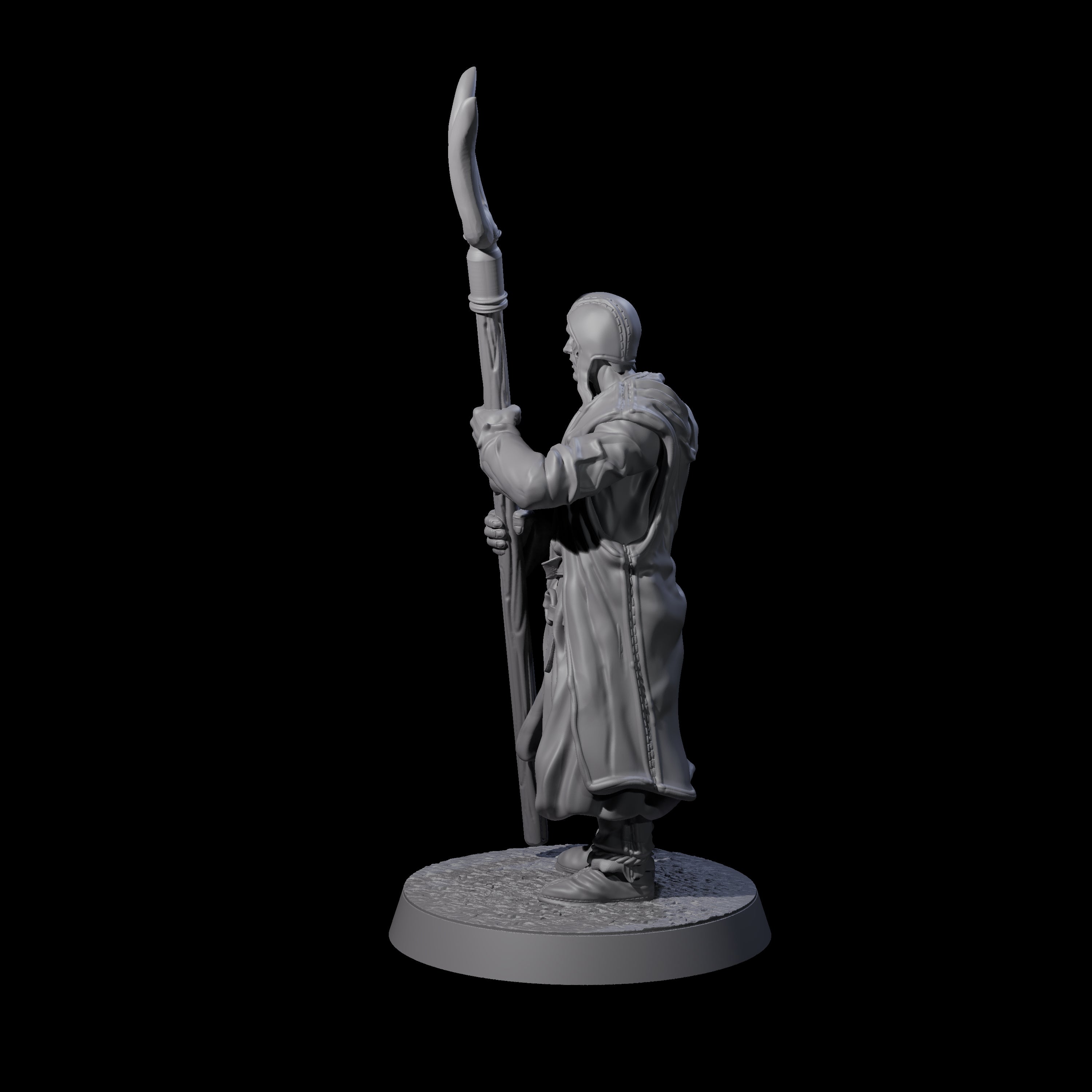 Brave Peasant Soldier B Miniature for Dungeons and Dragons, Pathfinder or other TTRPGs