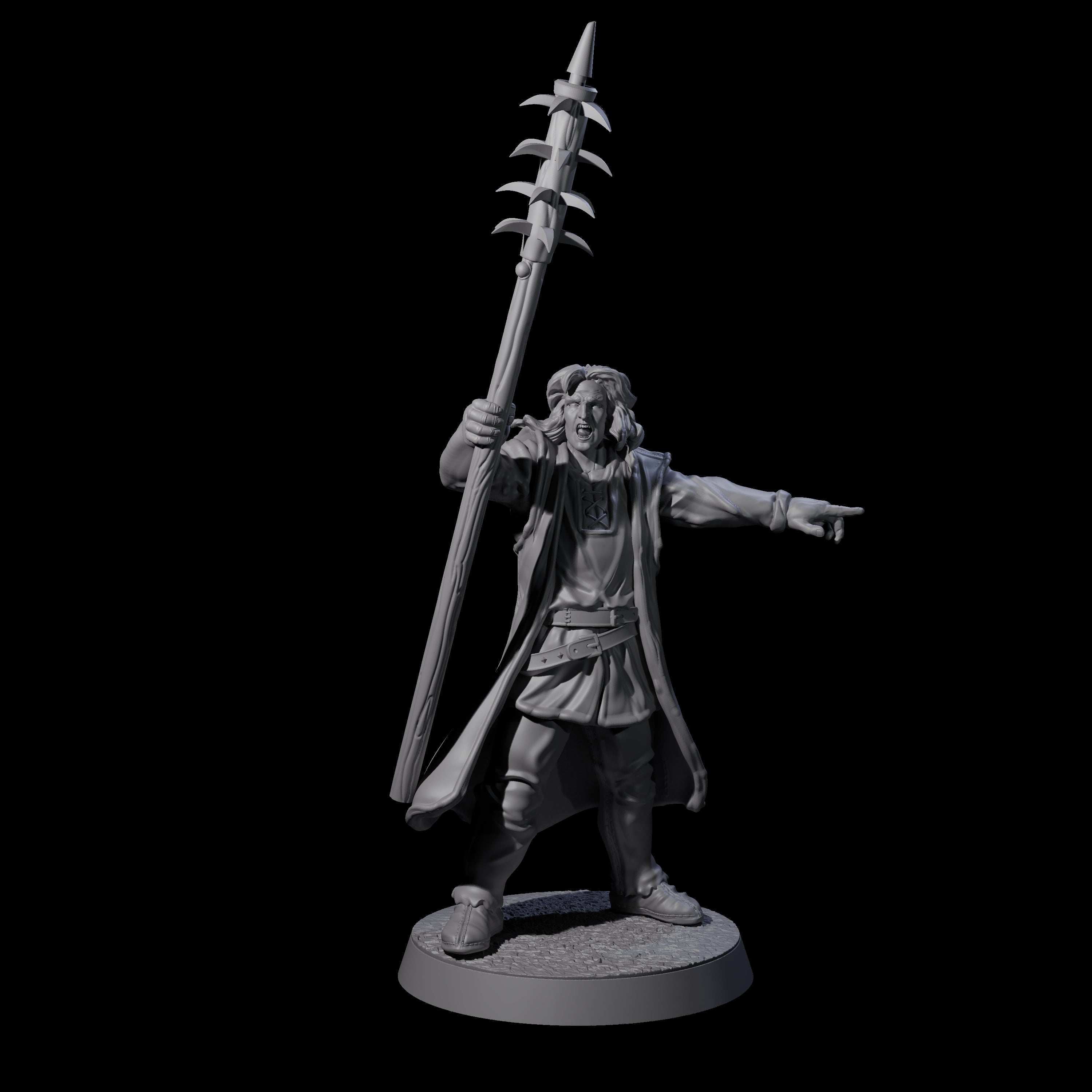 Brave Peasant Soldier C Miniature for Dungeons and Dragons, Pathfinder or other TTRPGs